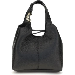 Black Calf Leather Bos Taurus Shoulder Bag