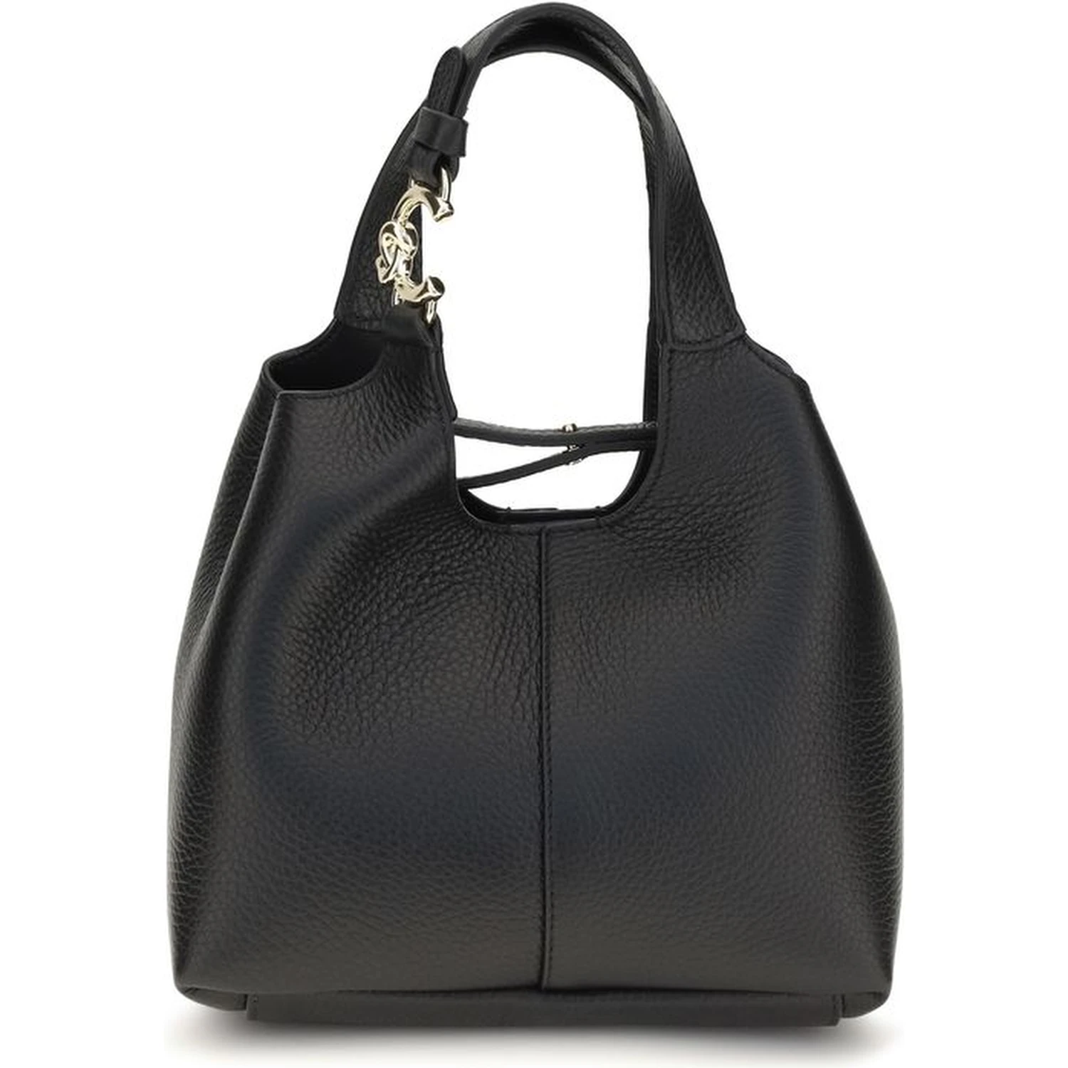 Black Calf Leather Bos Taurus Shoulder Bag