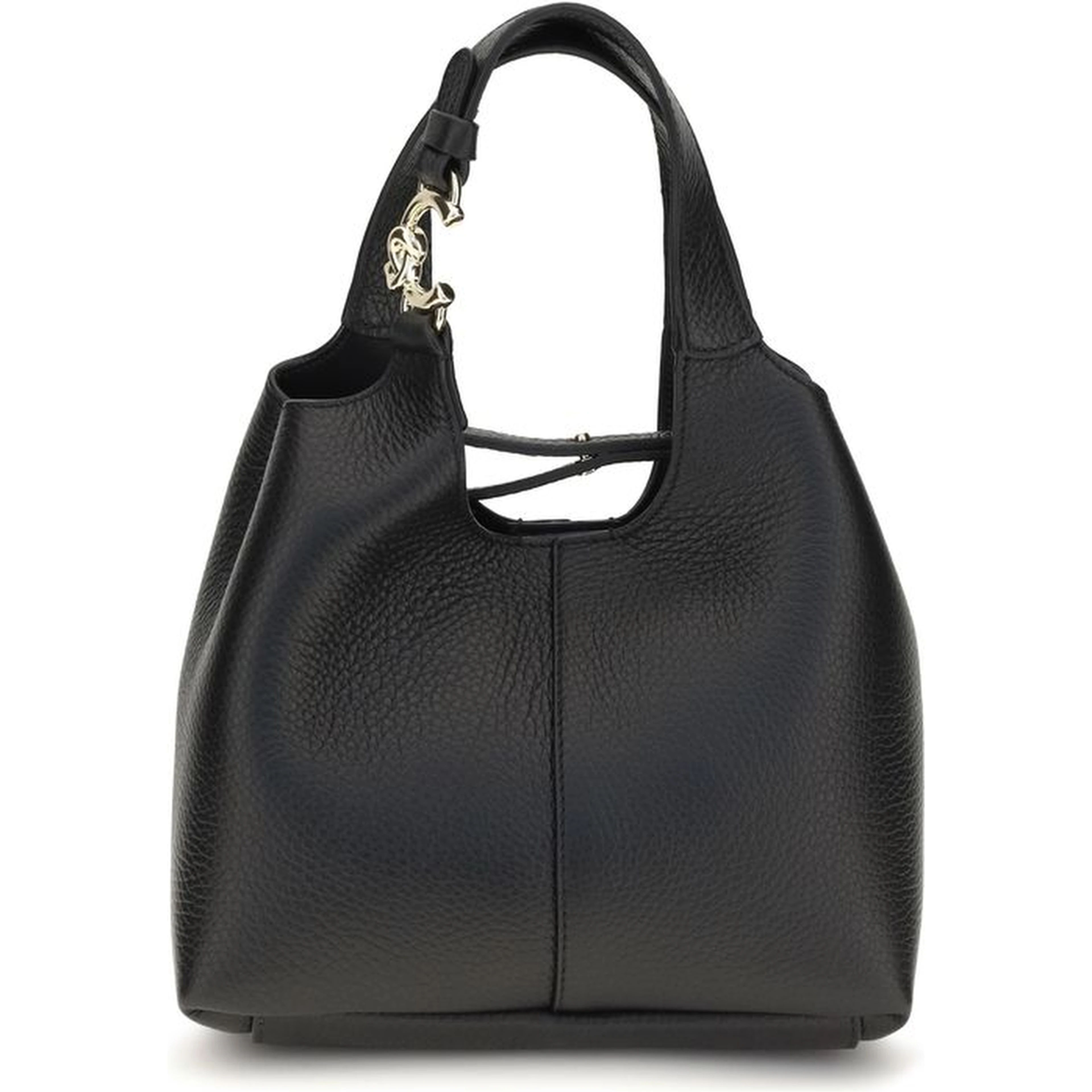 Black Calf Leather Bos Taurus Shoulder Bag