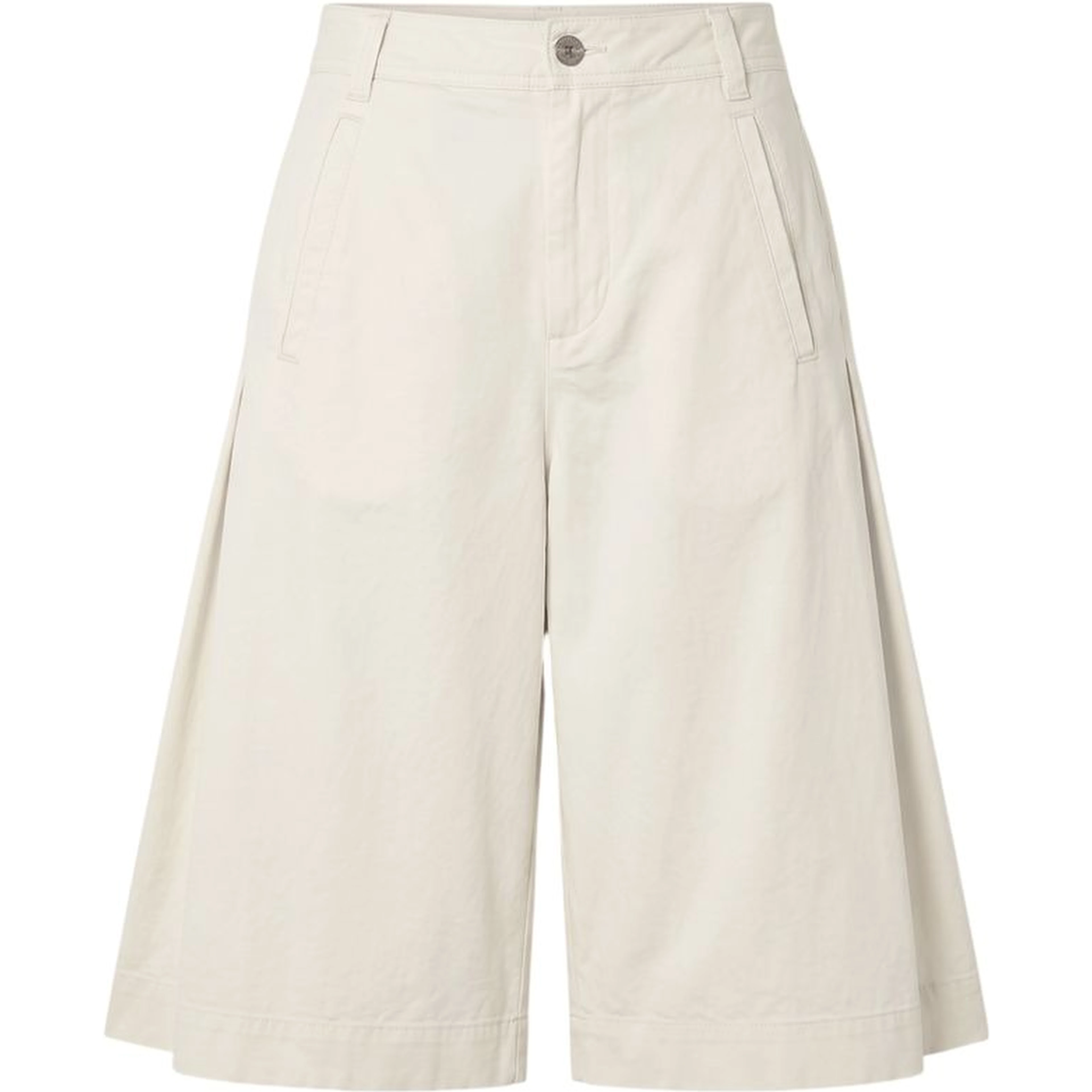 White Cotton Women's Shorts