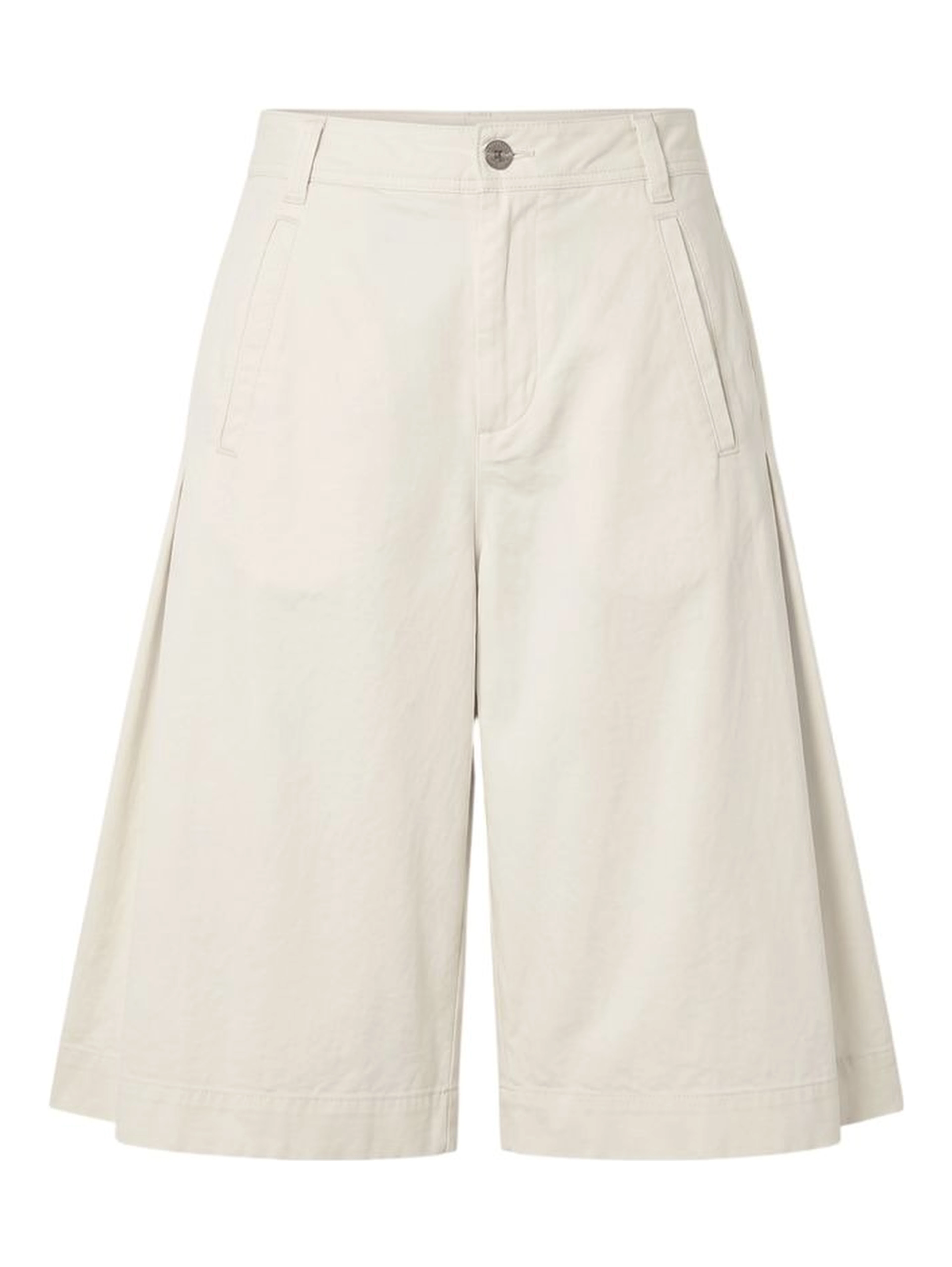 White Cotton Women's Shorts