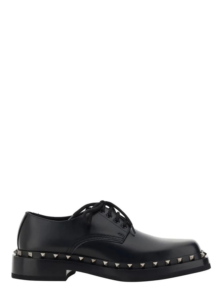 Black Calfskin Oxfords And Derbies