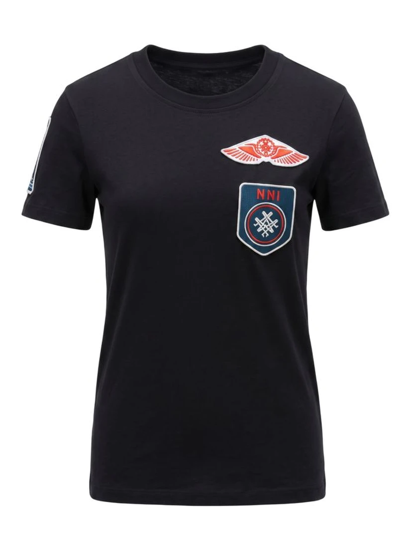 Black Cotton Women's T-shirt