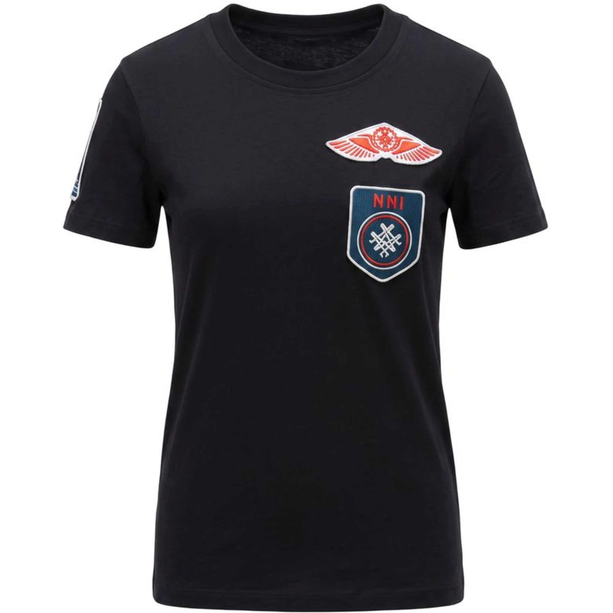 Black Cotton Women's T-shirt