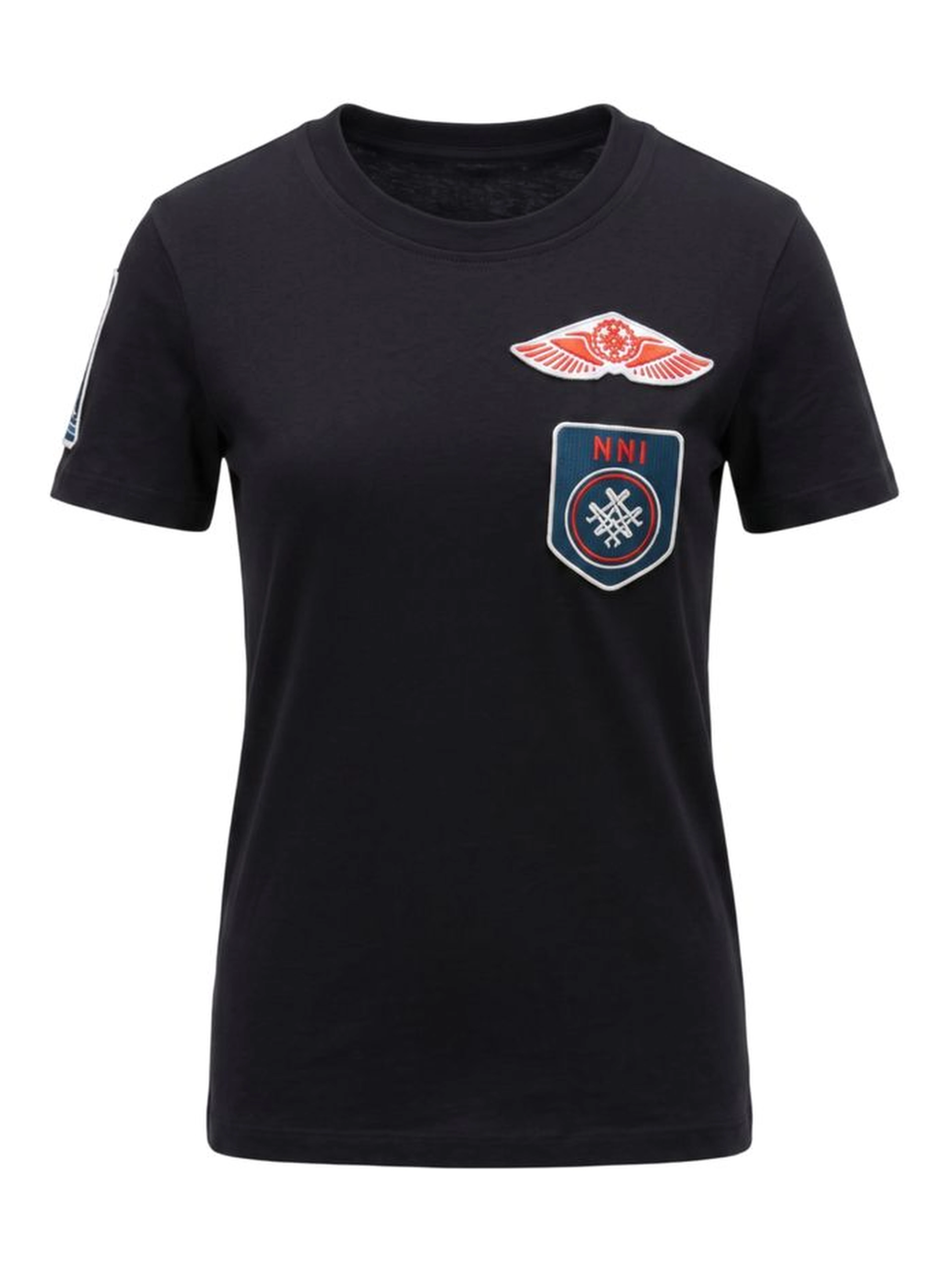Black Cotton Women's T-shirt