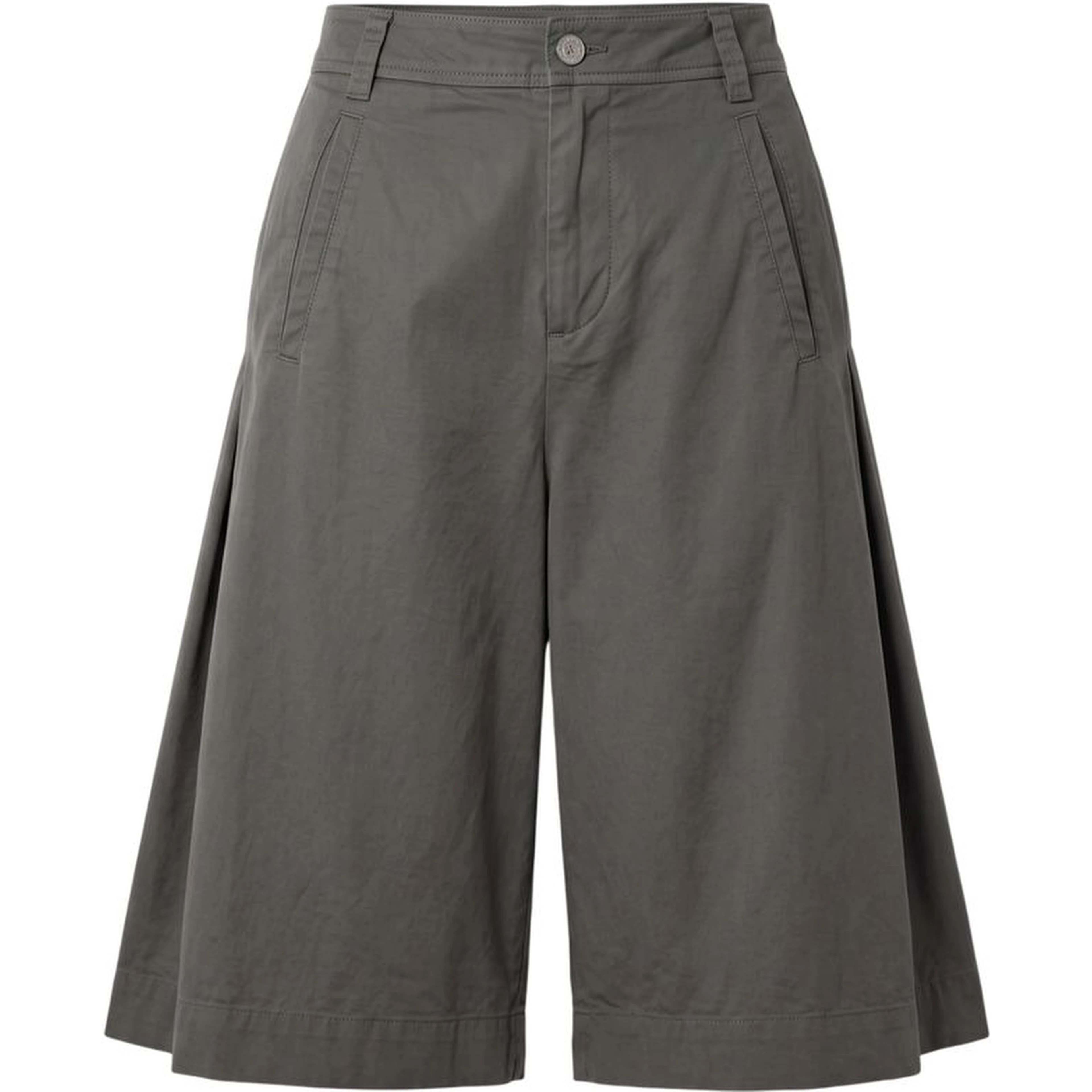 Grey Cotton Women Shorts