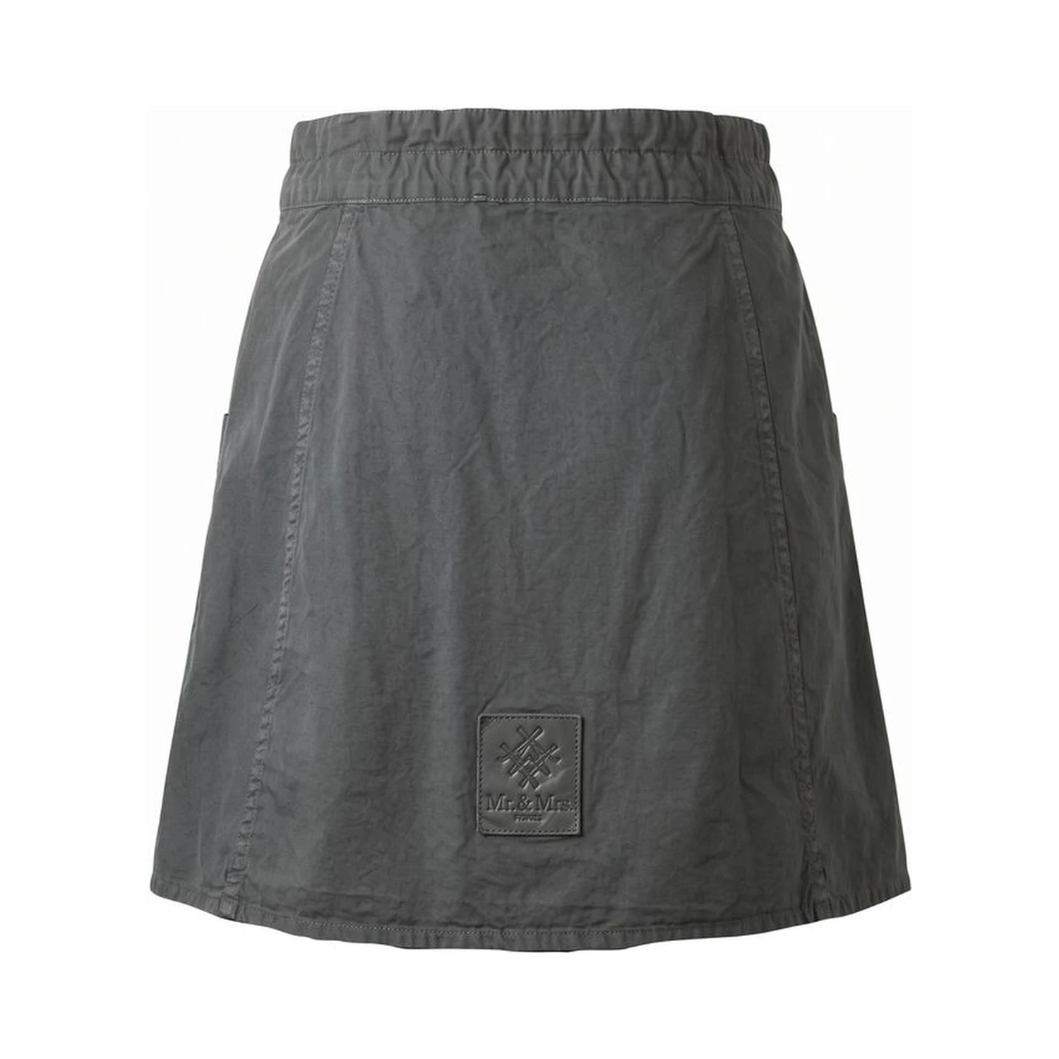 Grey Cotton Women Skirt