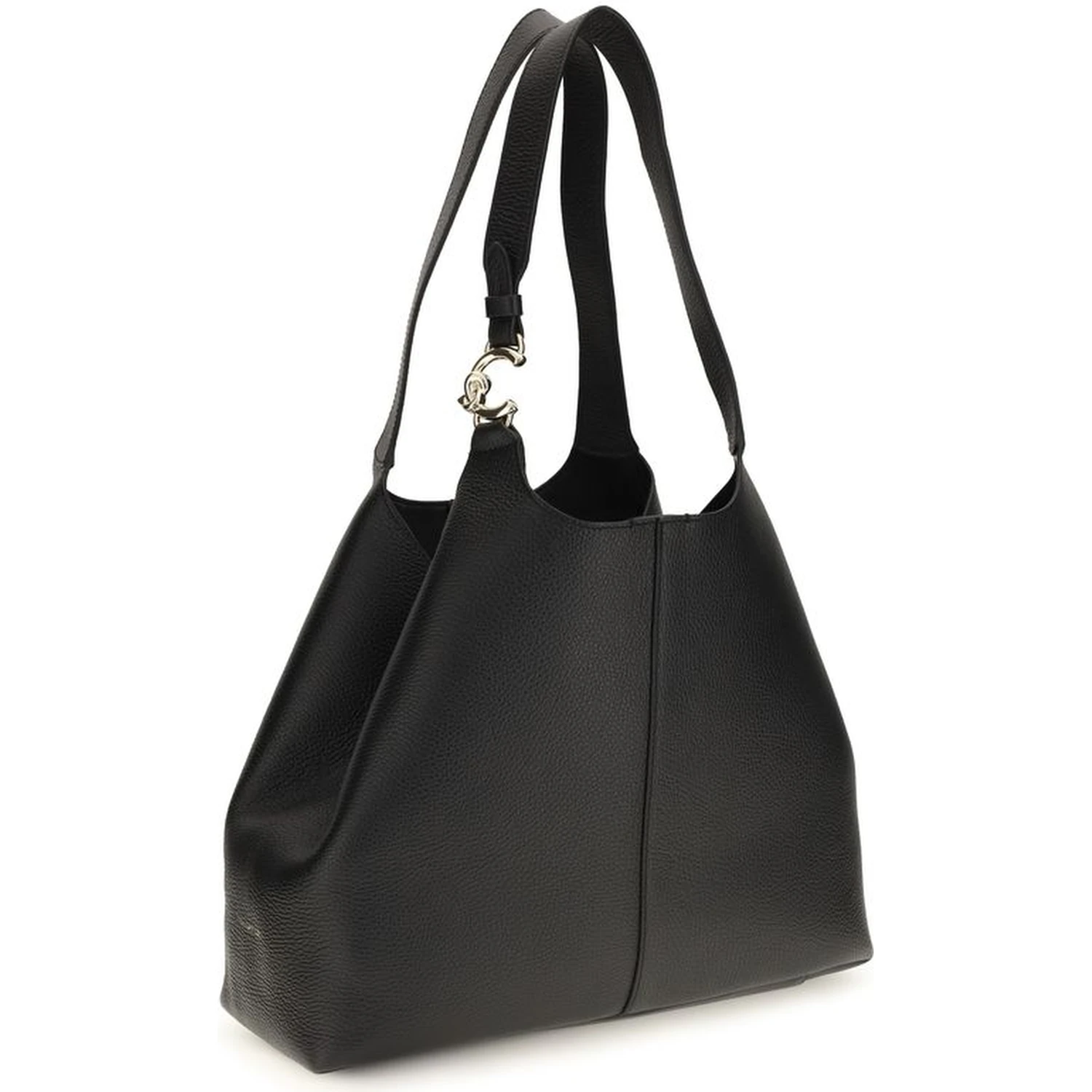 Black Calf Leather Bos Taurus Shoulder Bag