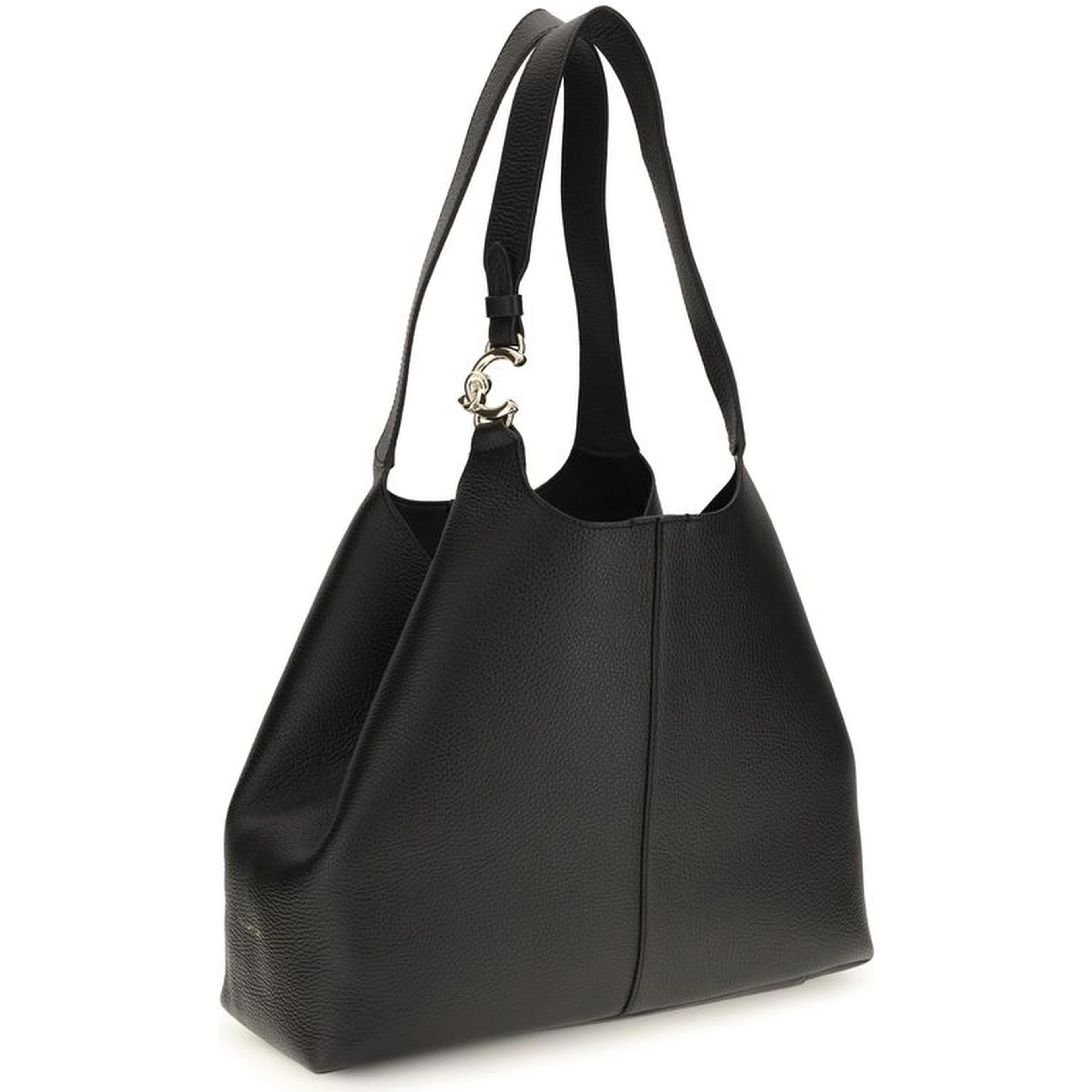 Black Calf Leather Bos Taurus Shoulder Bag