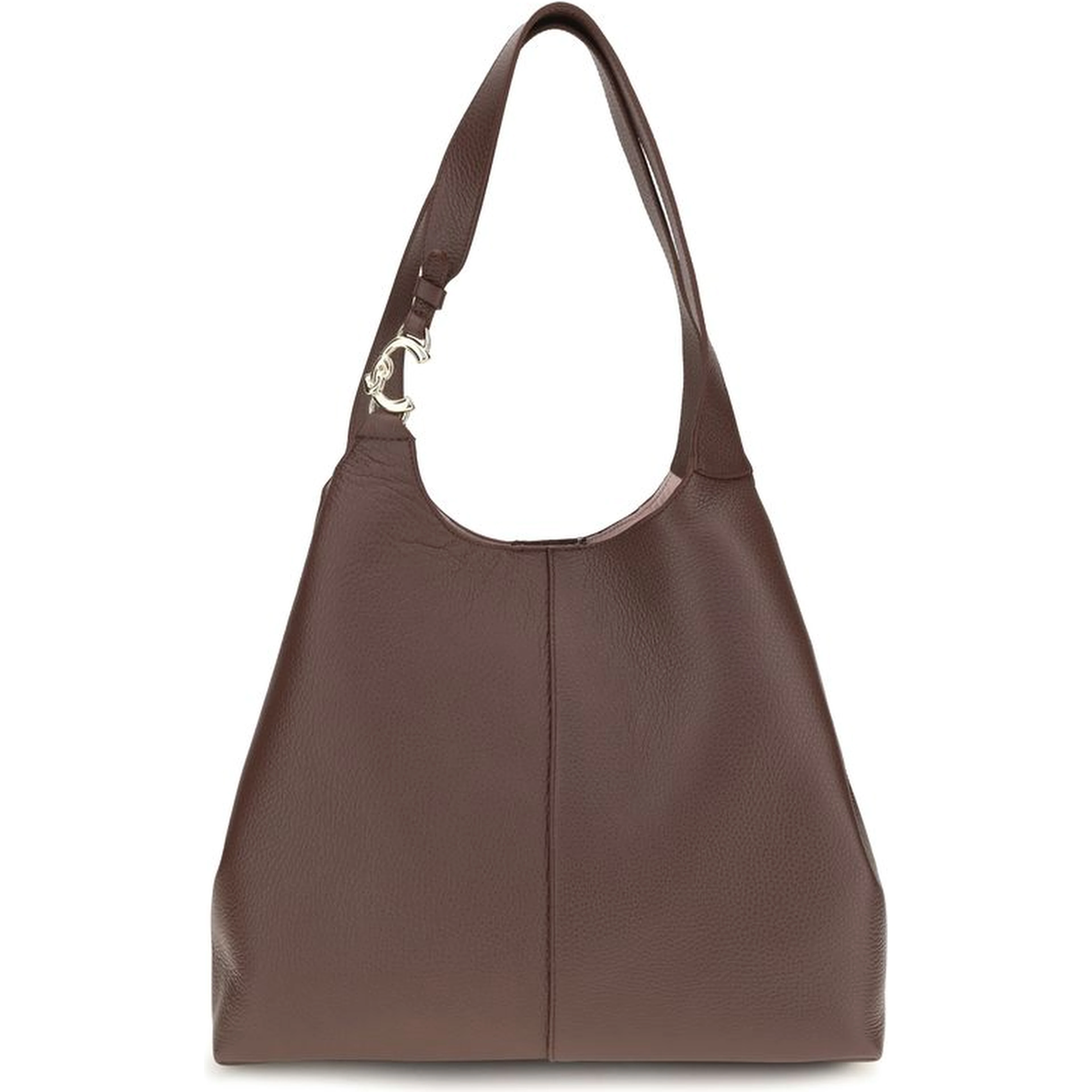 Beige Calf Leather Bos Taurus Shoulder Bag