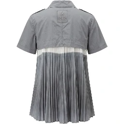 Grey Cotton Women Shirt