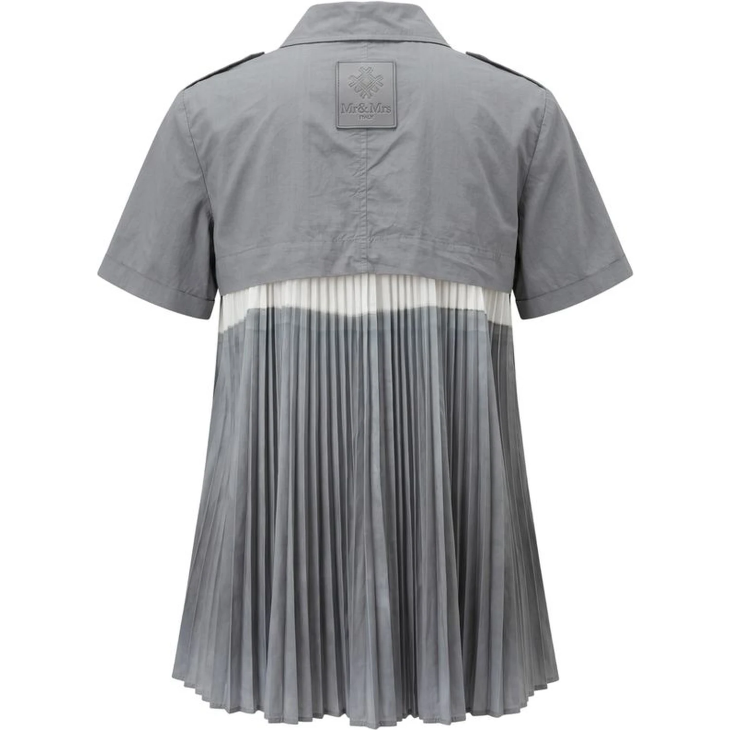 Grey Cotton Women Shirt