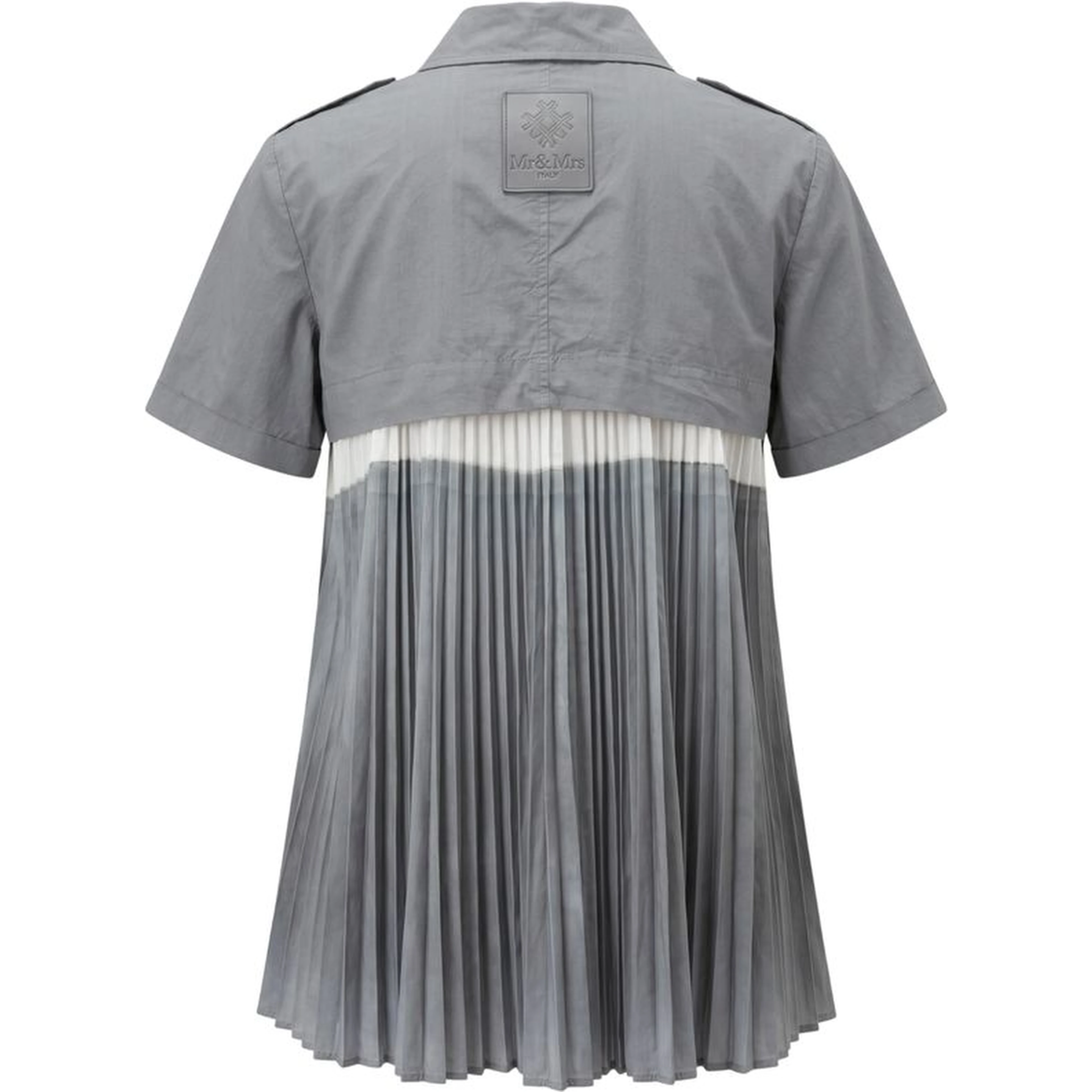 Grey Cotton Women Shirt