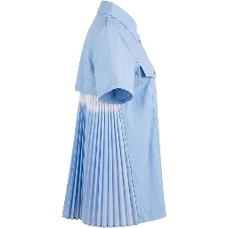 Light Blue Cotton Women Shirt