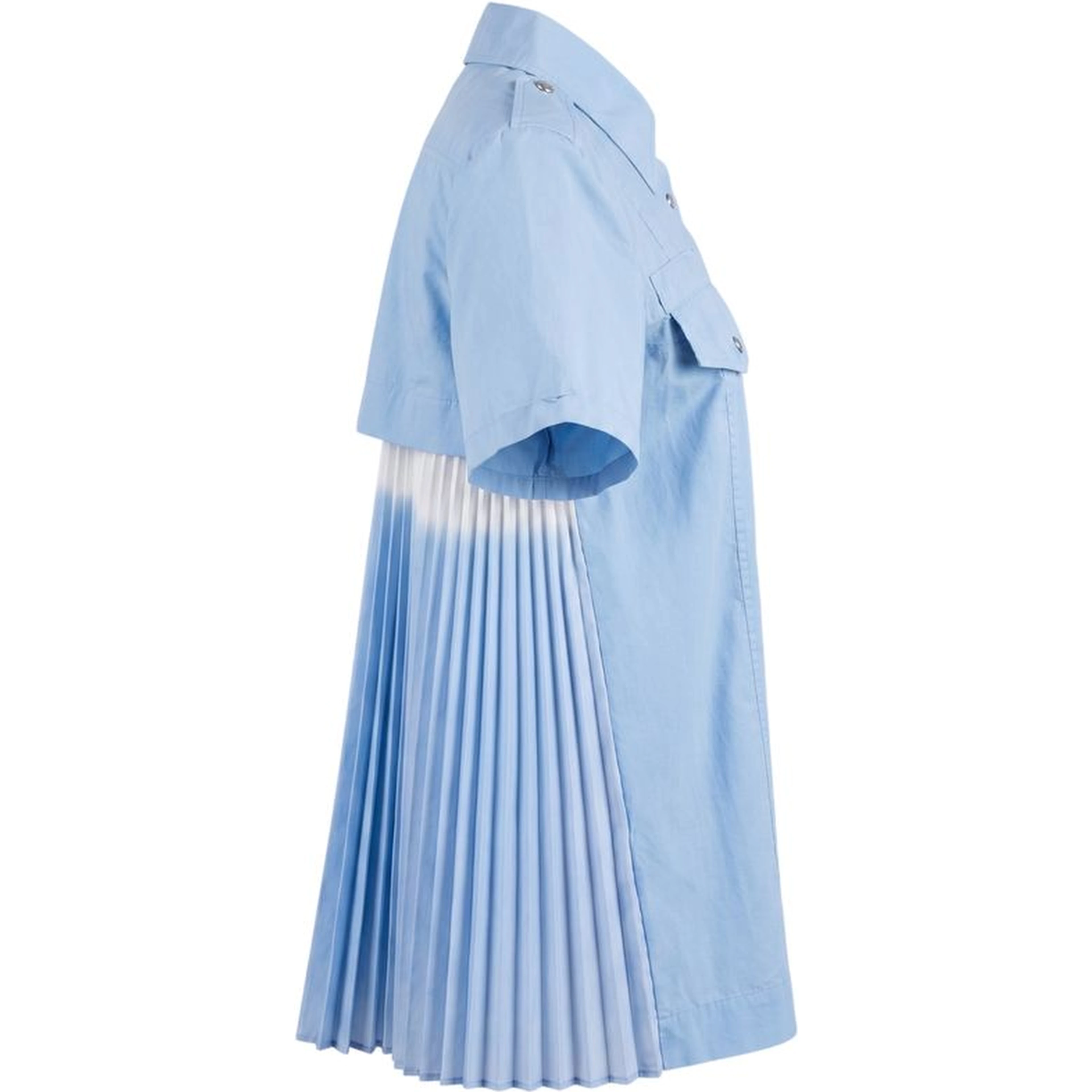 Light Blue Cotton Women Shirt