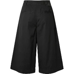 Black Cotton Women Shorts