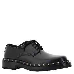 Black Calfskin Oxfords And Derbies