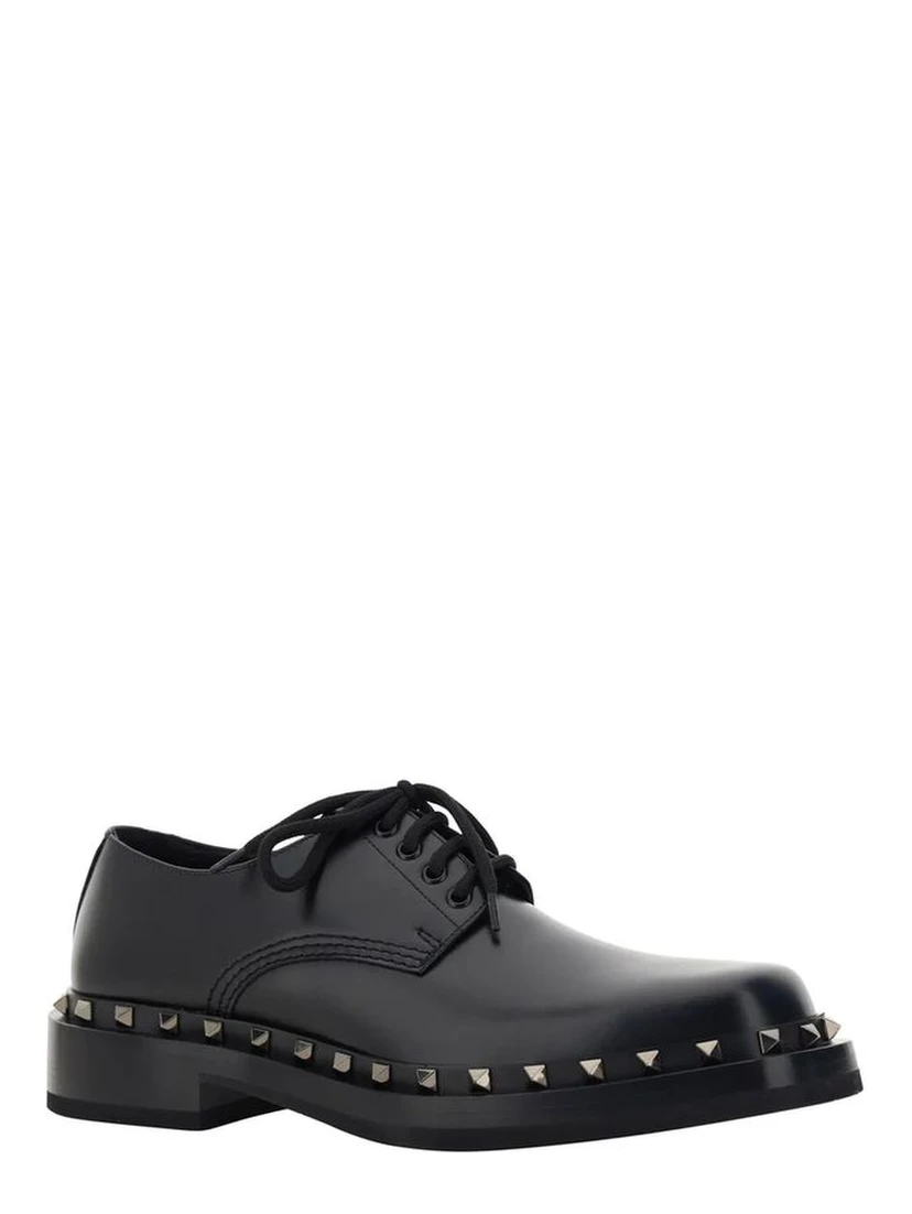 Black Calfskin Oxfords And Derbies