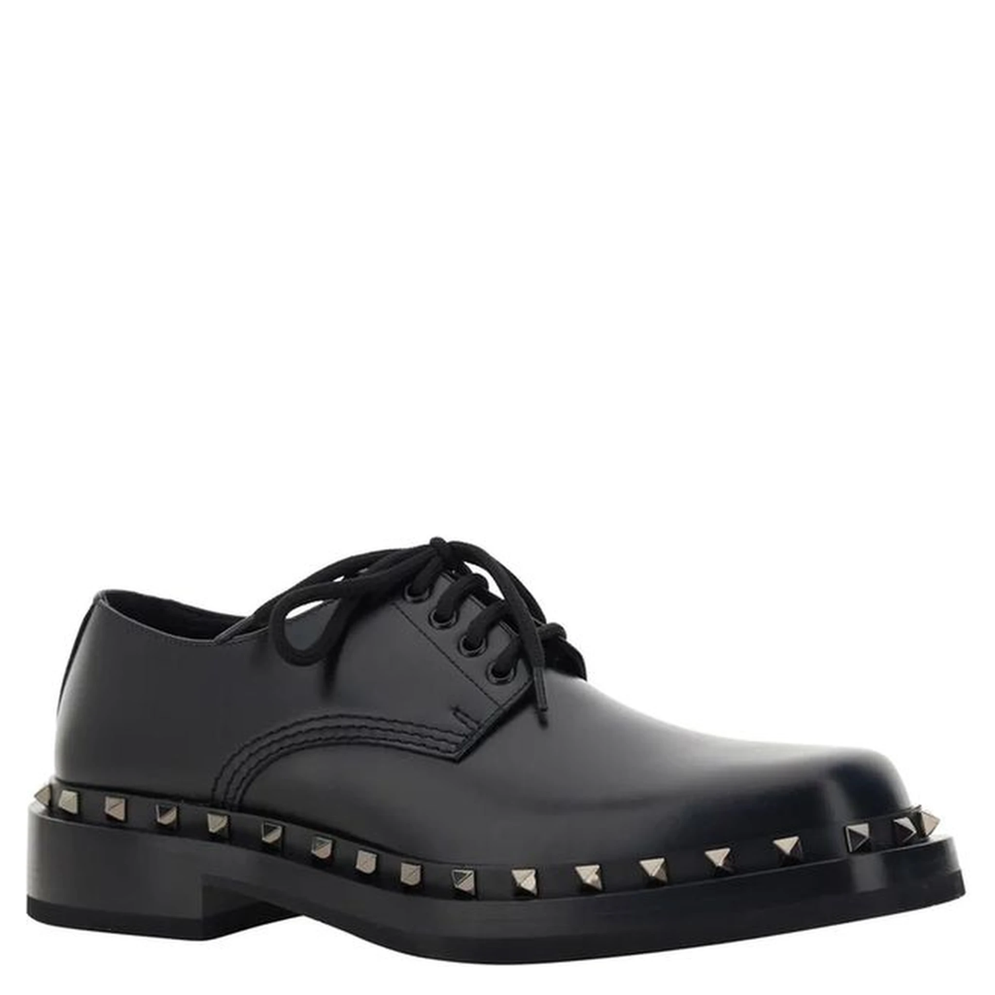 Black Calfskin Oxfords And Derbies