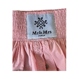 Pink Polyester Women Skirt