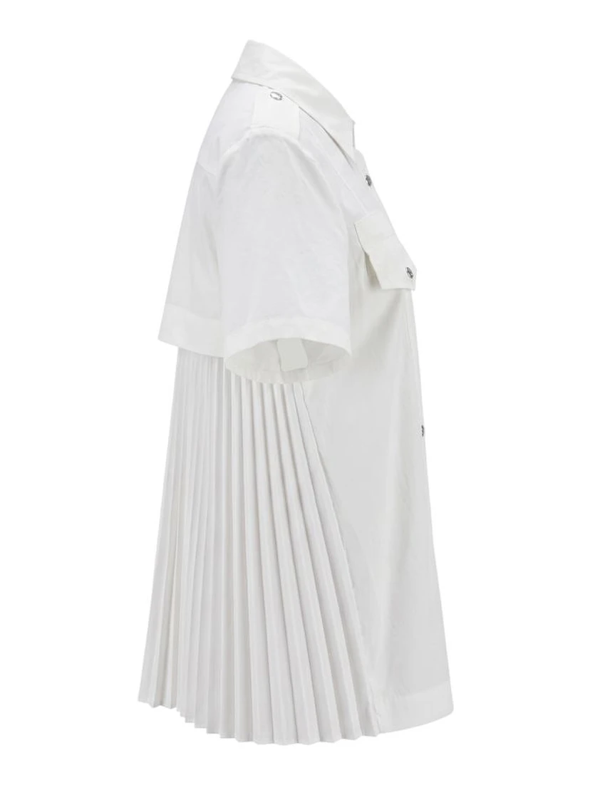 White Cotton Women Shirt