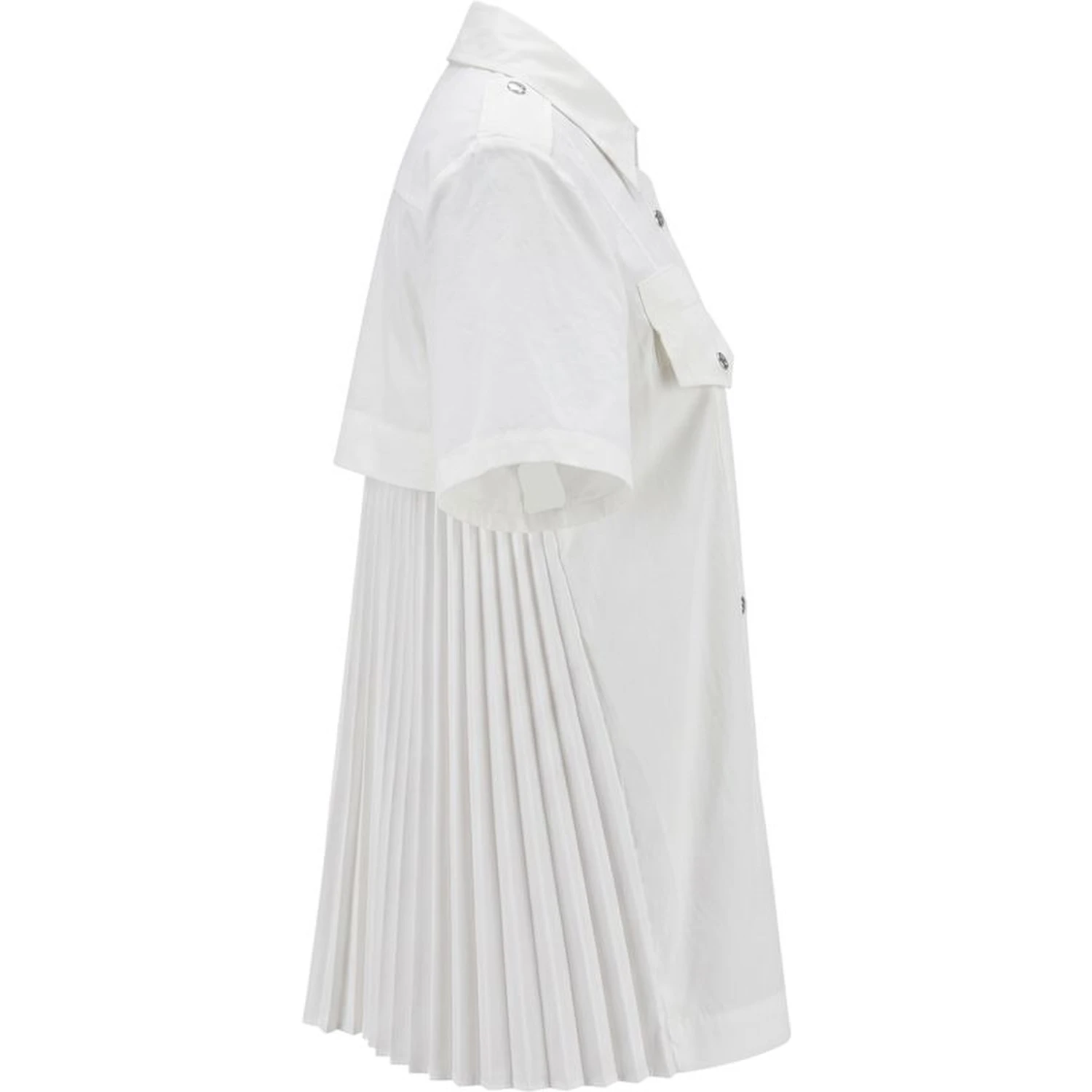 White Cotton Women Shirt