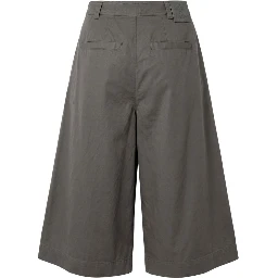 Grey Cotton Women Shorts
