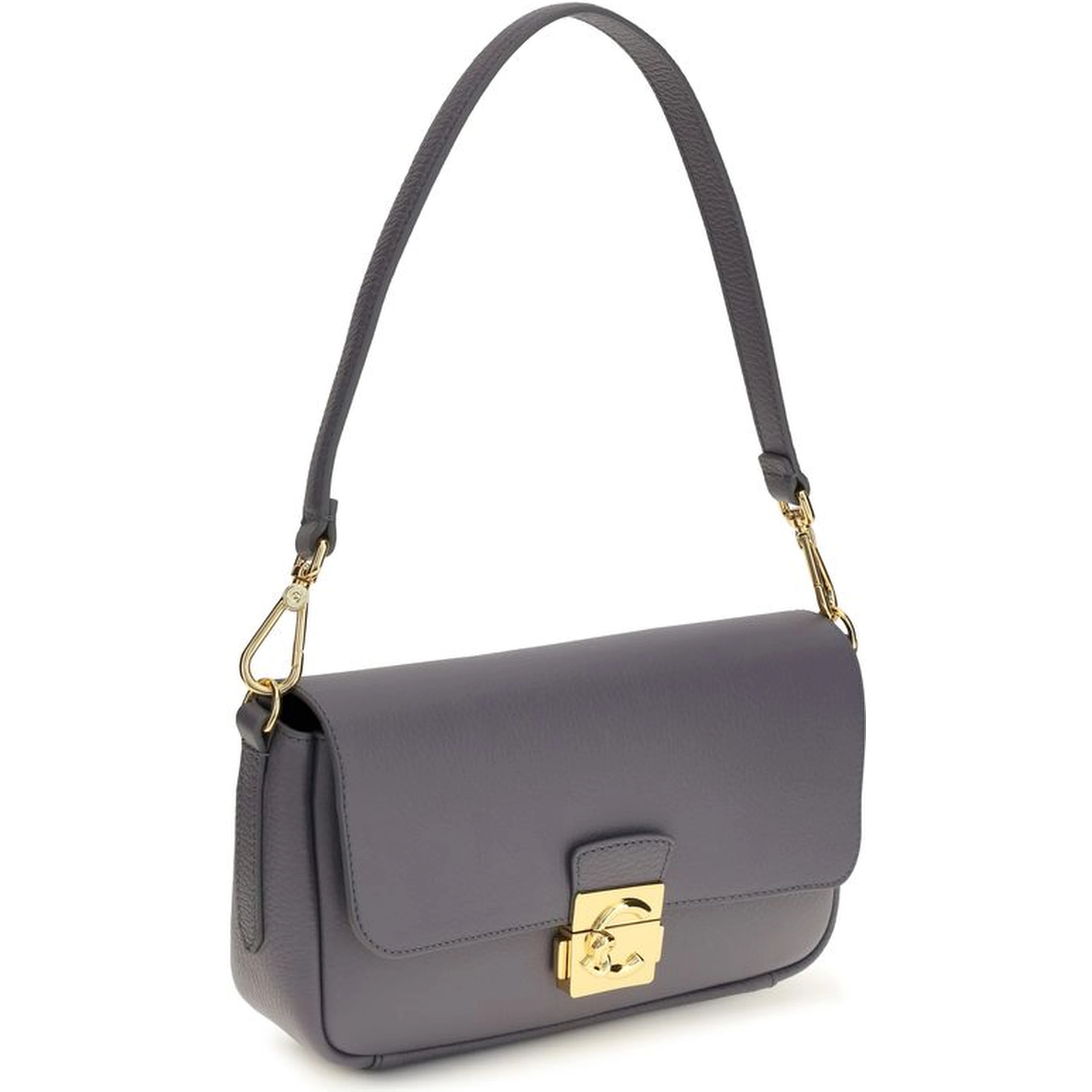 Blue Calf Leather Bos Taurus Shoulder Bag