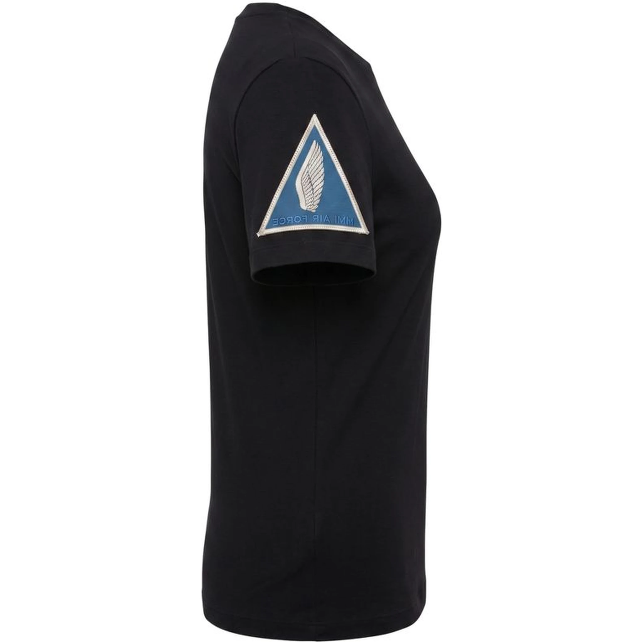 Black Cotton Women's T-shirt