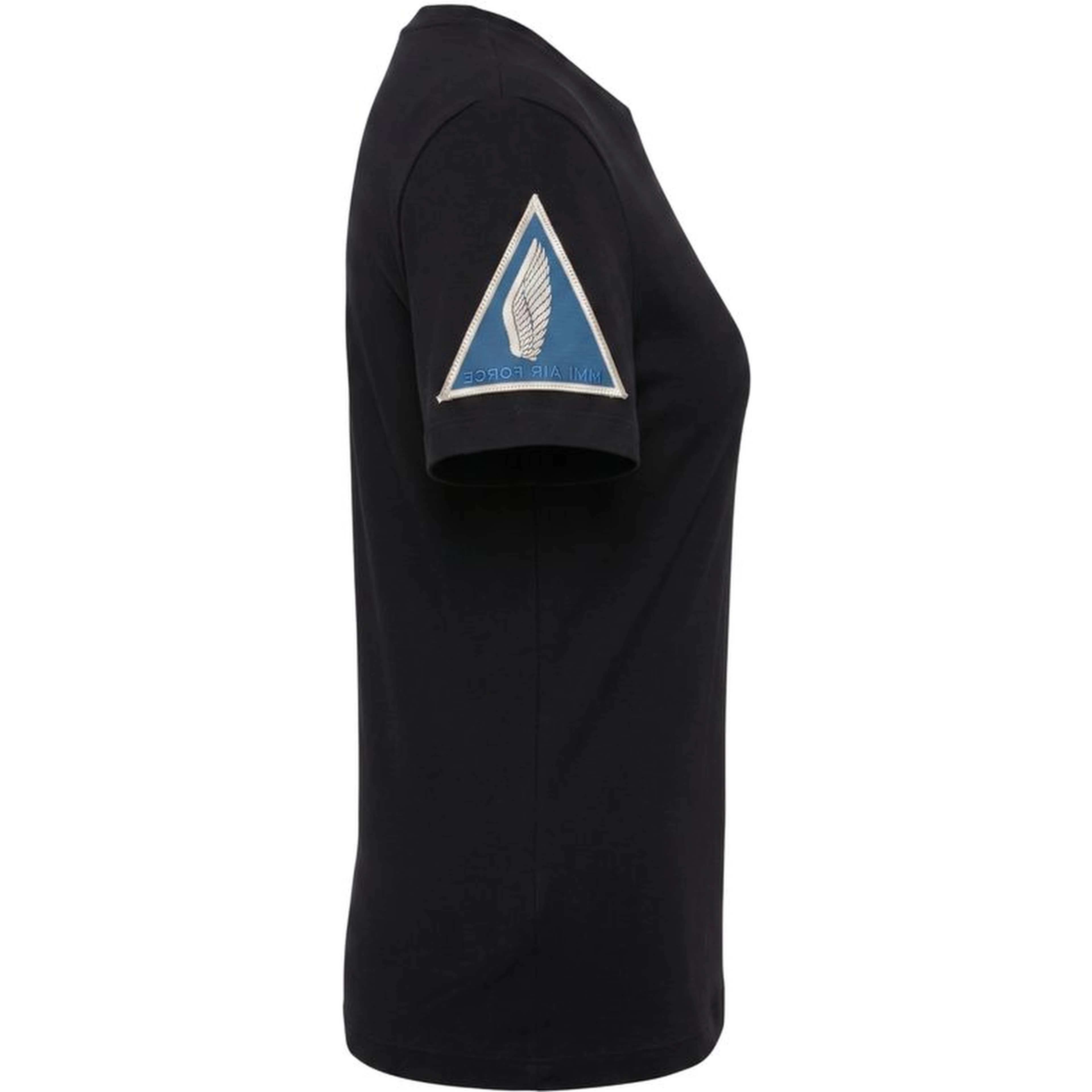 Black Cotton Women's T-shirt