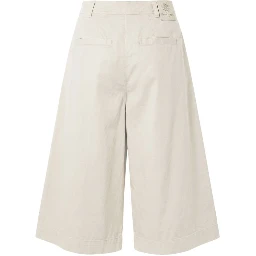White Cotton Women's Shorts