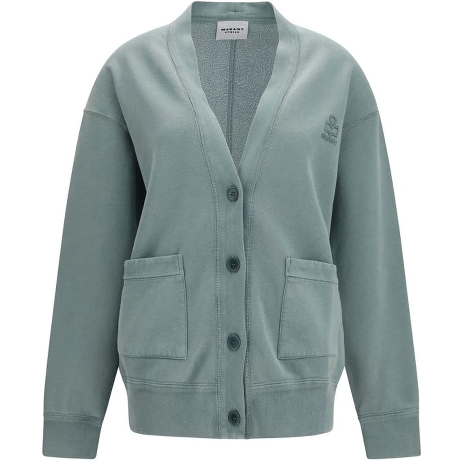 Gray Cotton Cardigan
