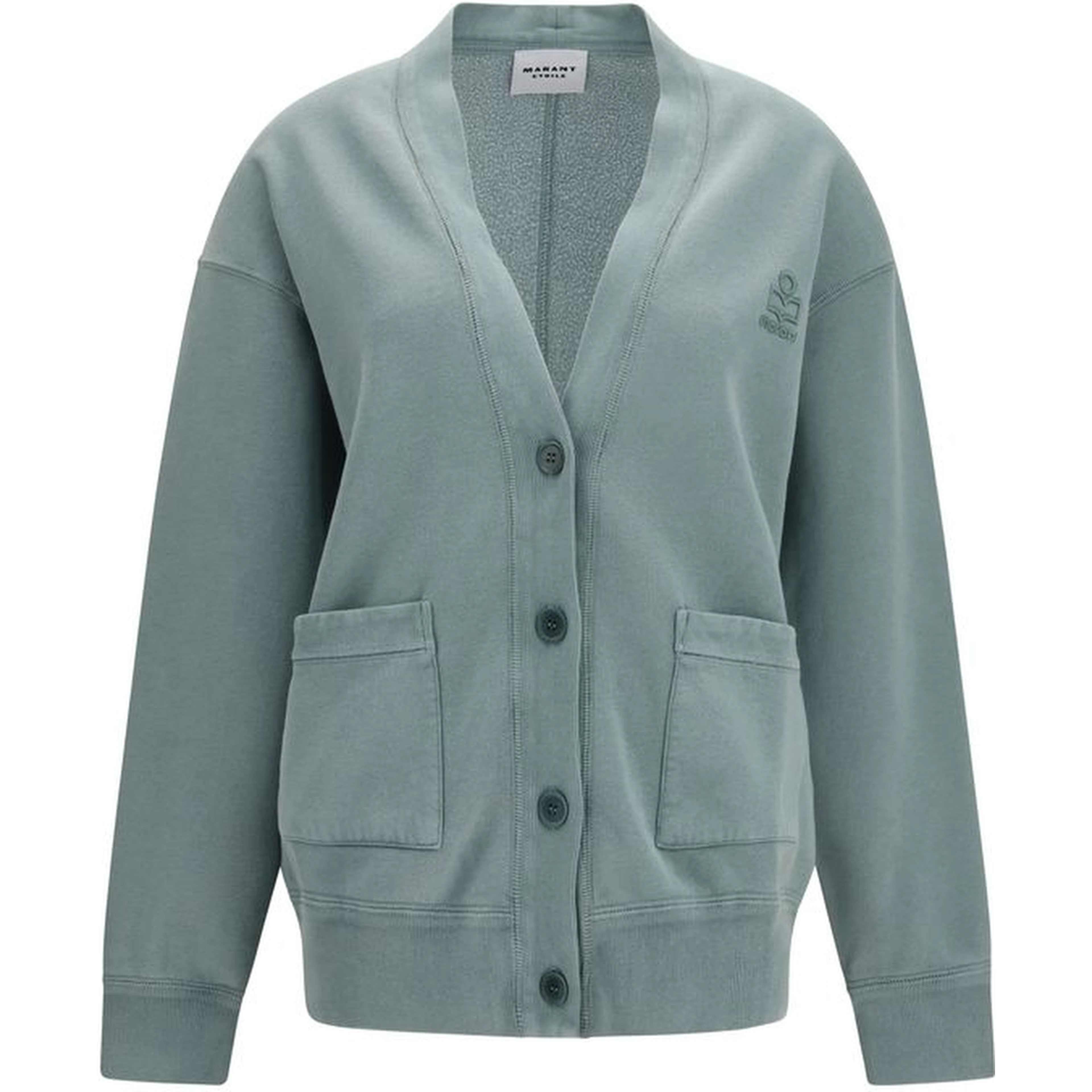 Gray Cotton Cardigan