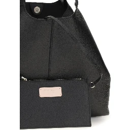 Black Calf Leather Bos Taurus Shoulder Bag