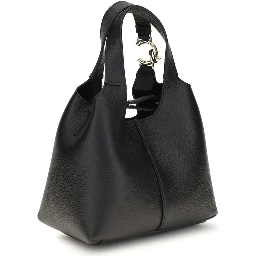 Black Calf Leather Bos Taurus Shoulder Bag