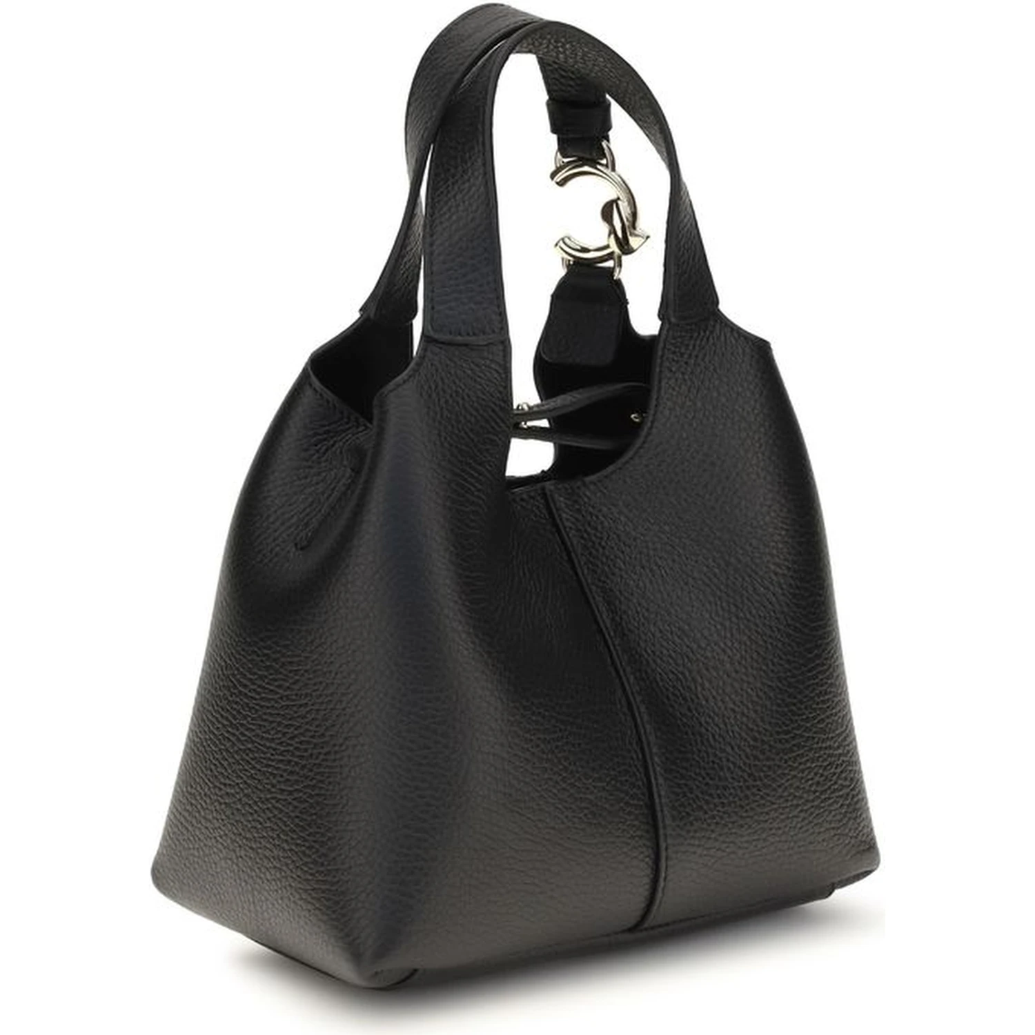 Black Calf Leather Bos Taurus Shoulder Bag