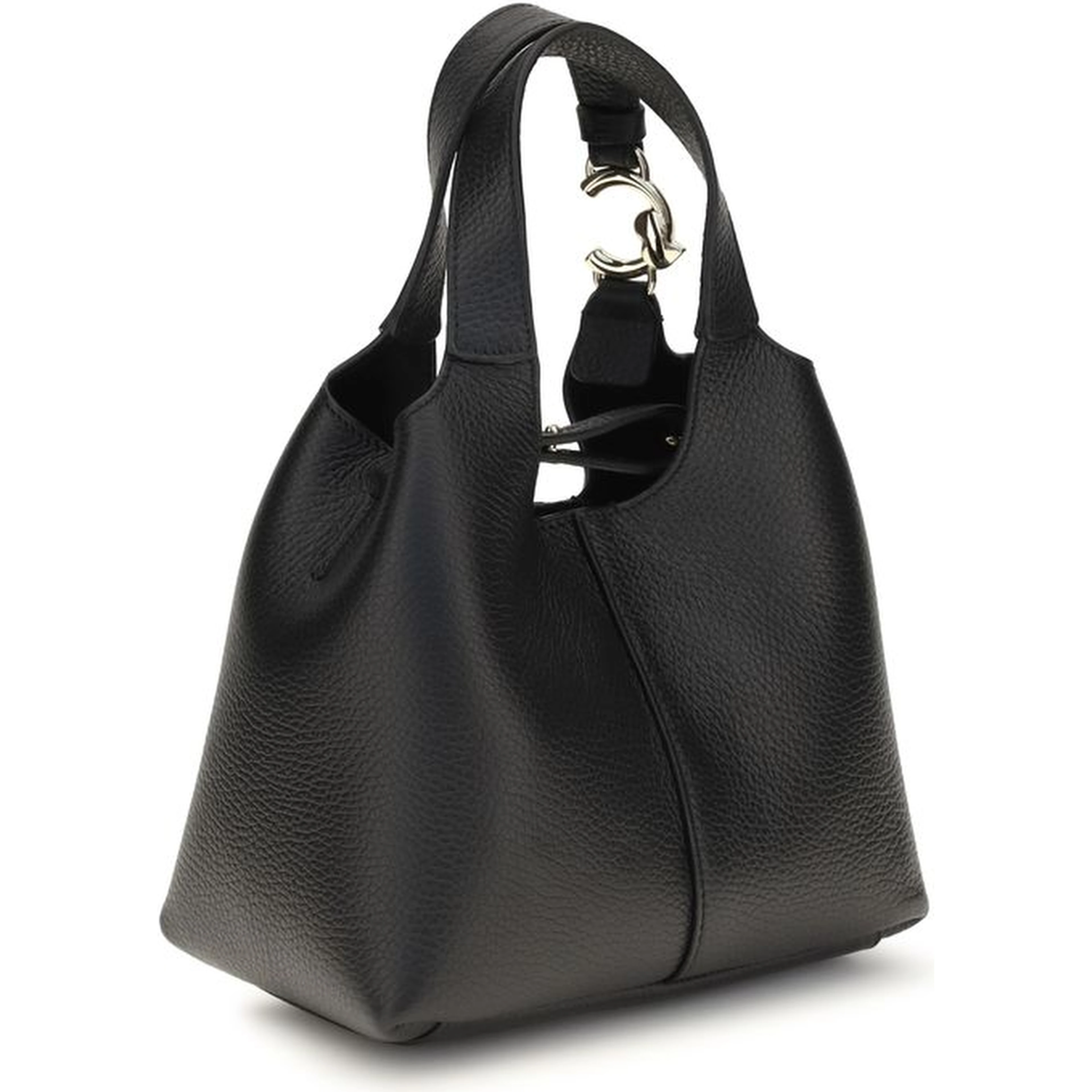 Black Calf Leather Bos Taurus Shoulder Bag