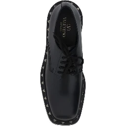 Black Calfskin Oxfords And Derbies