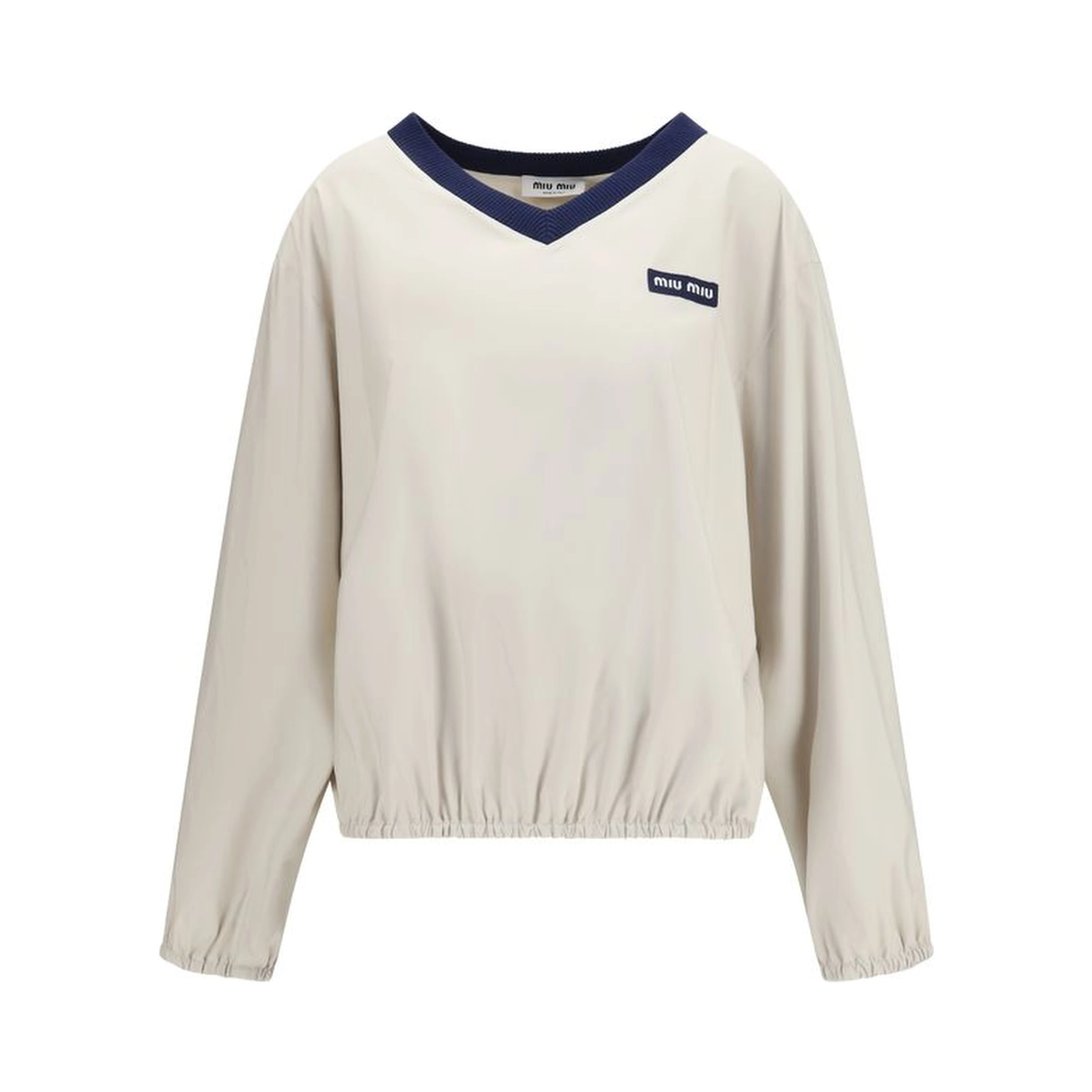 Beige Recycled Polyester Sweatshirt