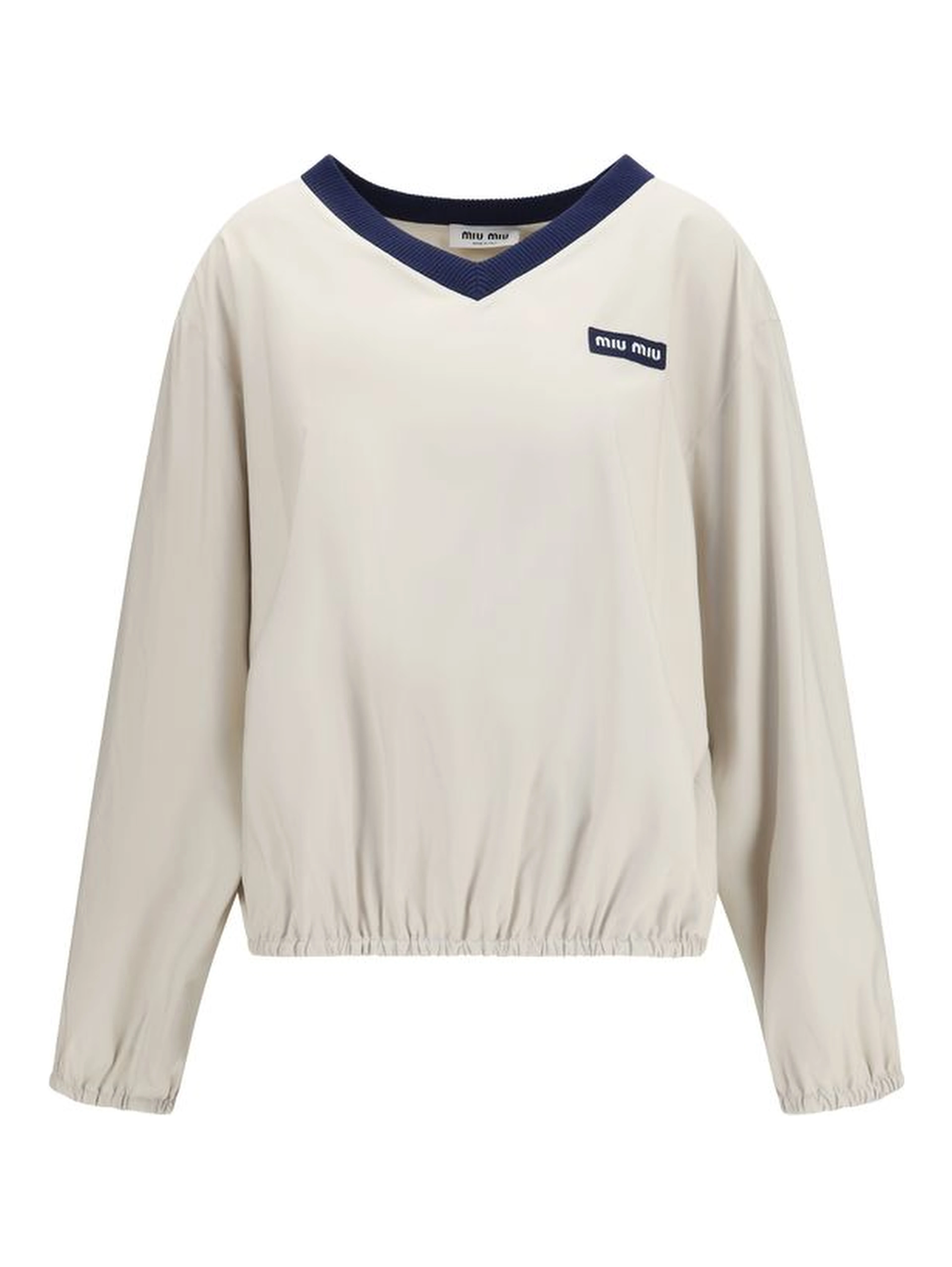 Beige Recycled Polyester Sweatshirt