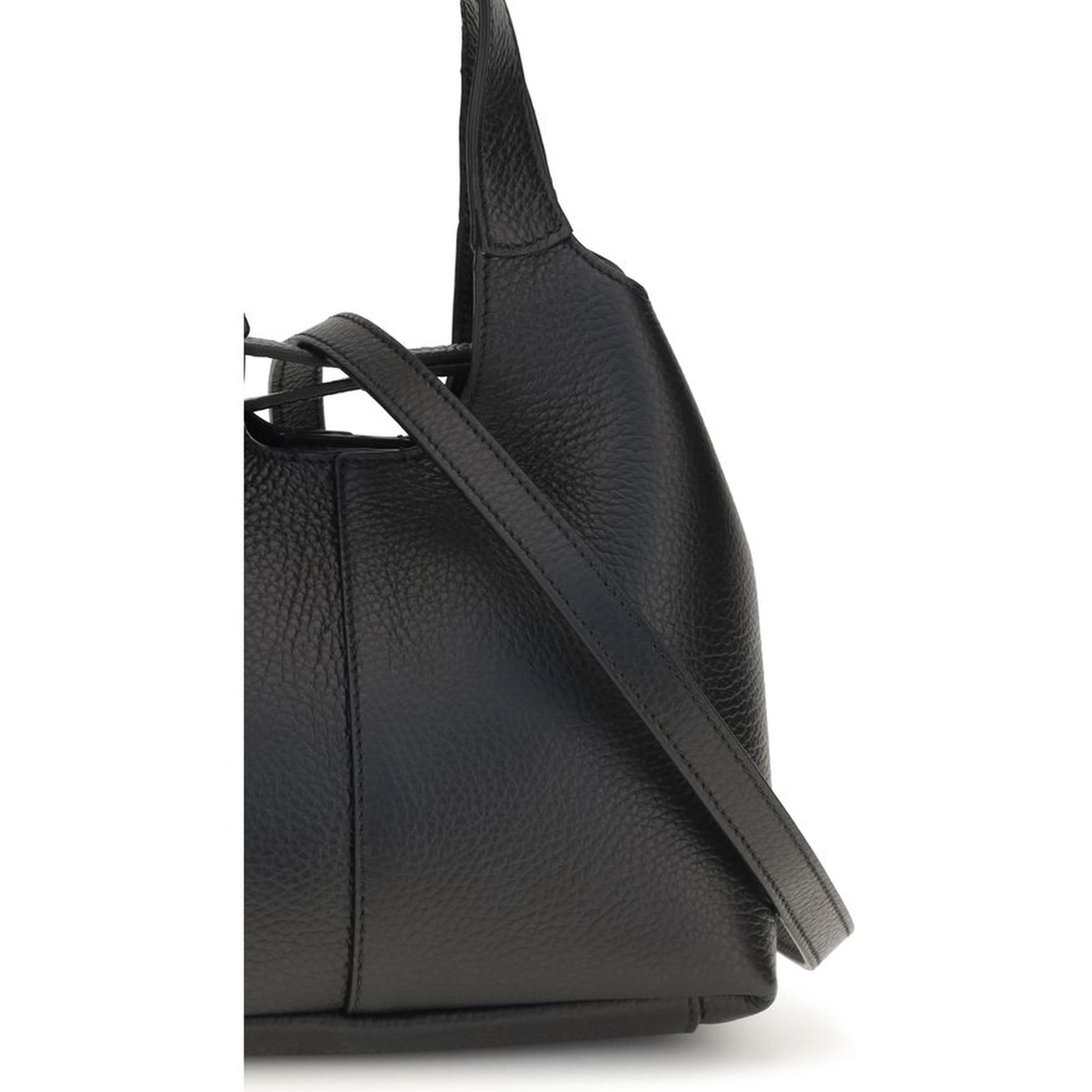 Black Calf Leather Bos Taurus Shoulder Bag