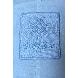 Light Blue Cotton Women Shirt