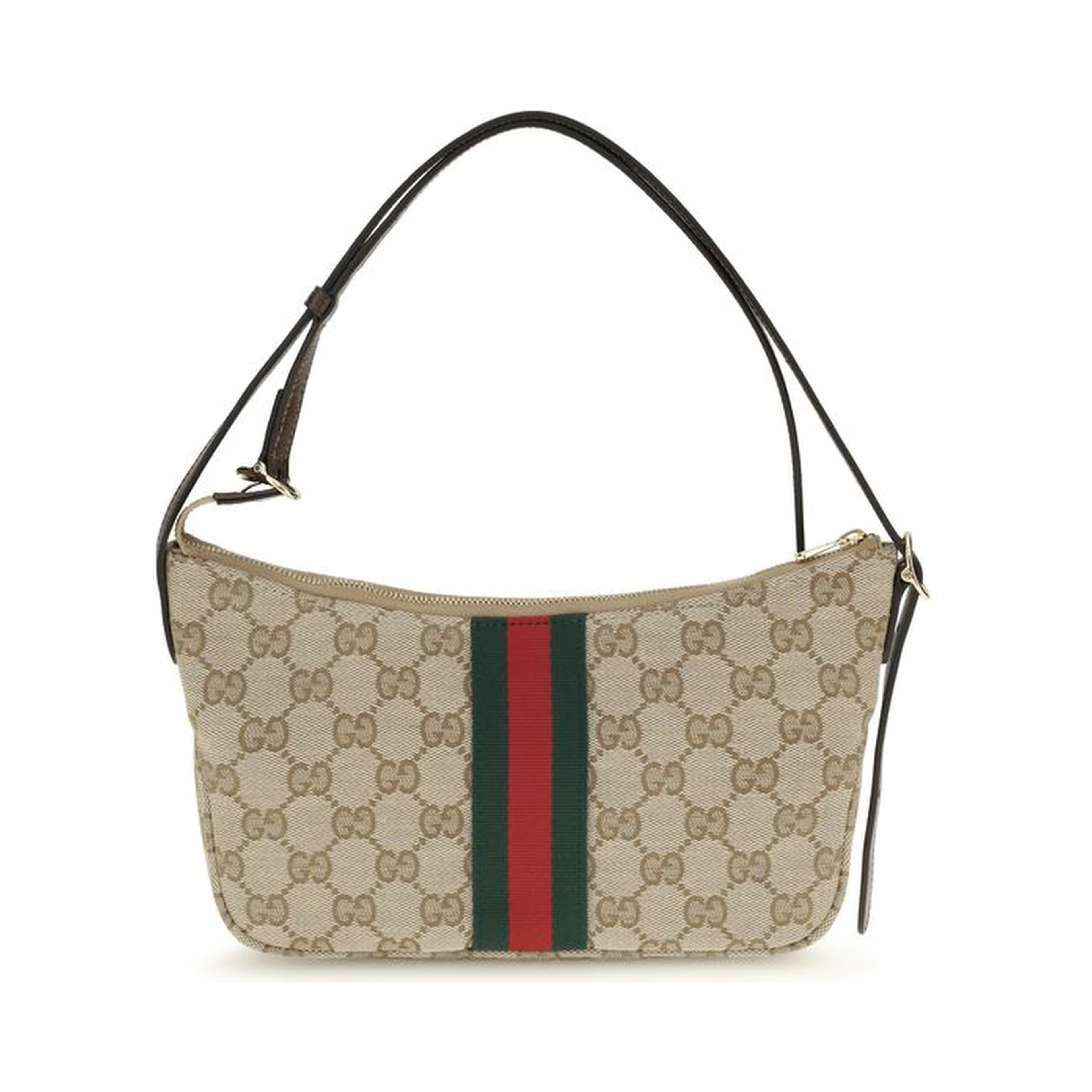 Beige Fabric Shoulder Bag