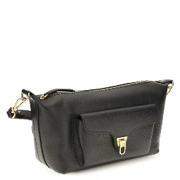 Black Calf Leather Bos Taurus Shoulder Bag