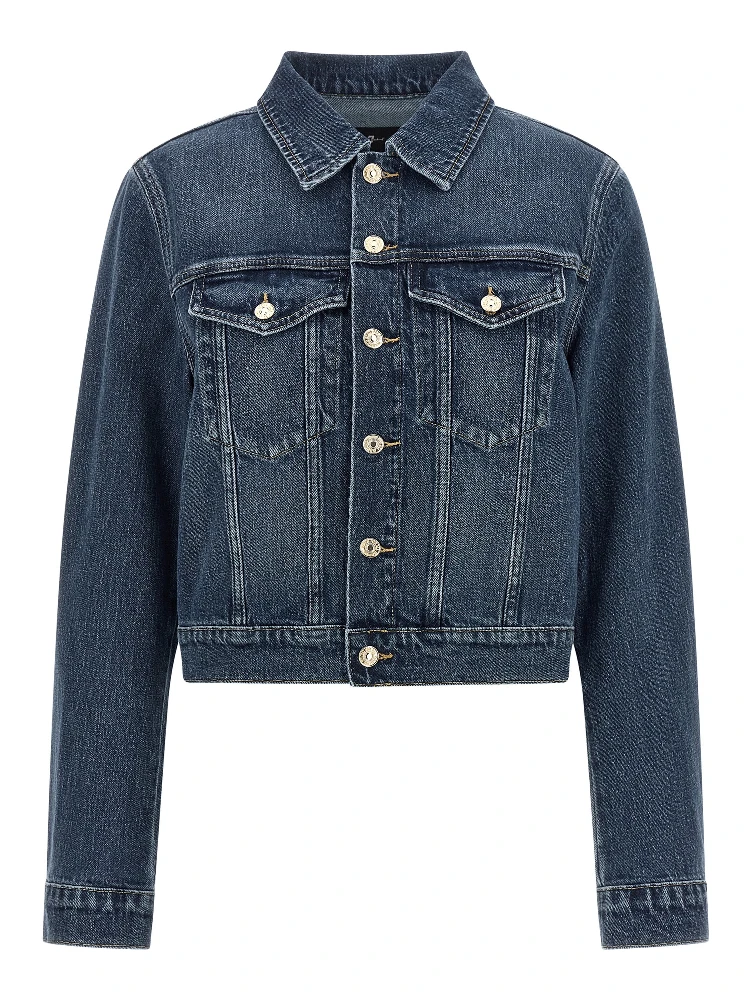 Blue Cotton Denim Jacket