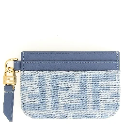 Blue Cotton Cardholder