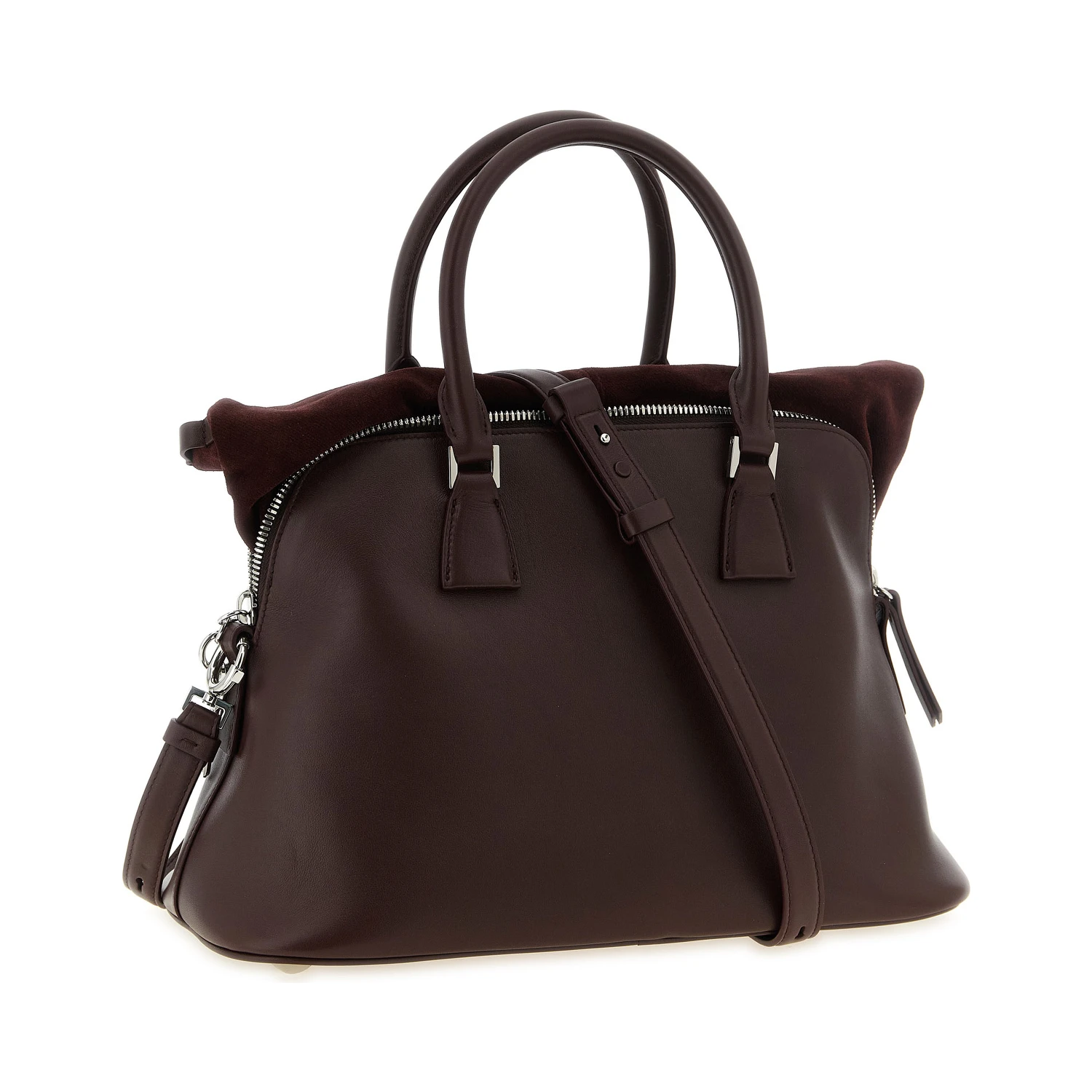 Bordeaux Calfskin Shoulder Bag