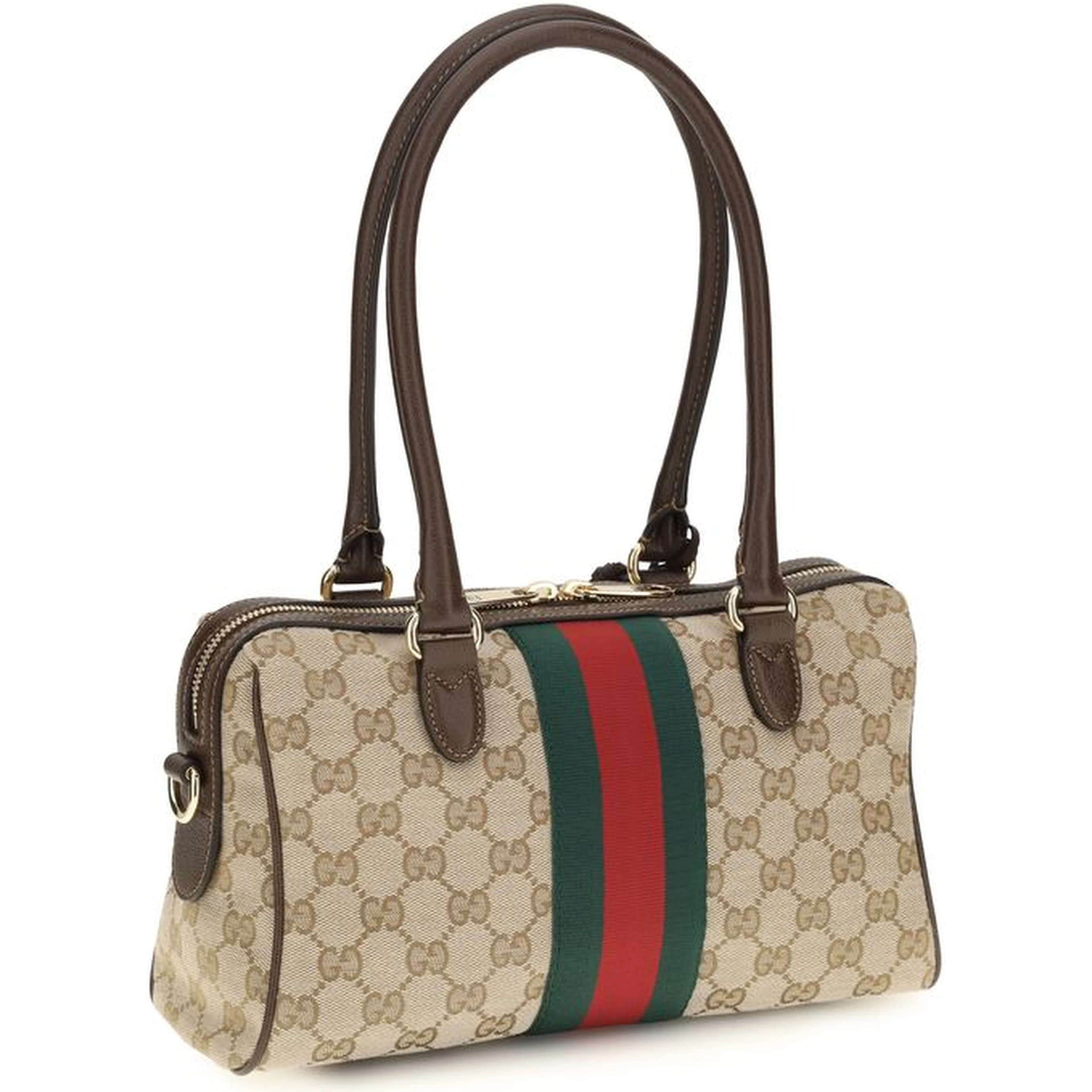 Beige Fabric Handbag