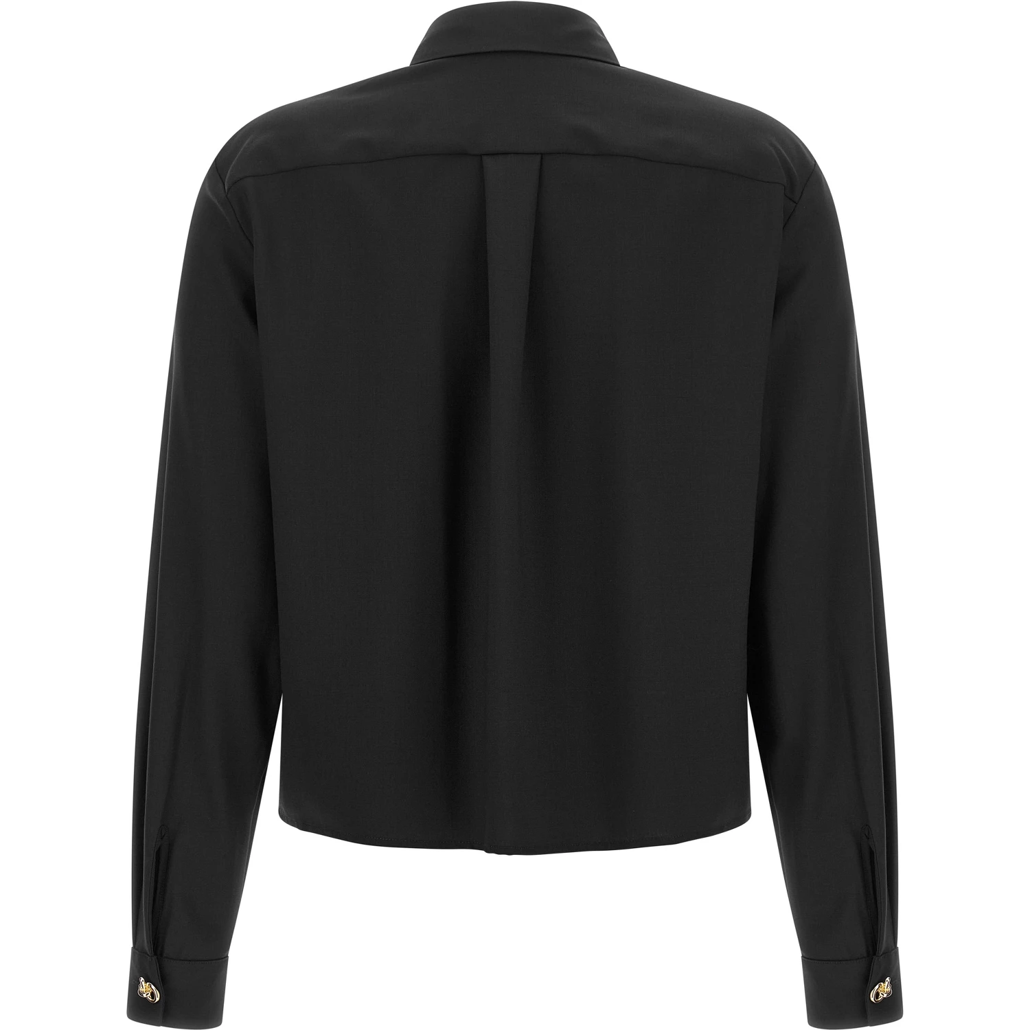 Black Virgin Wool Blouse
