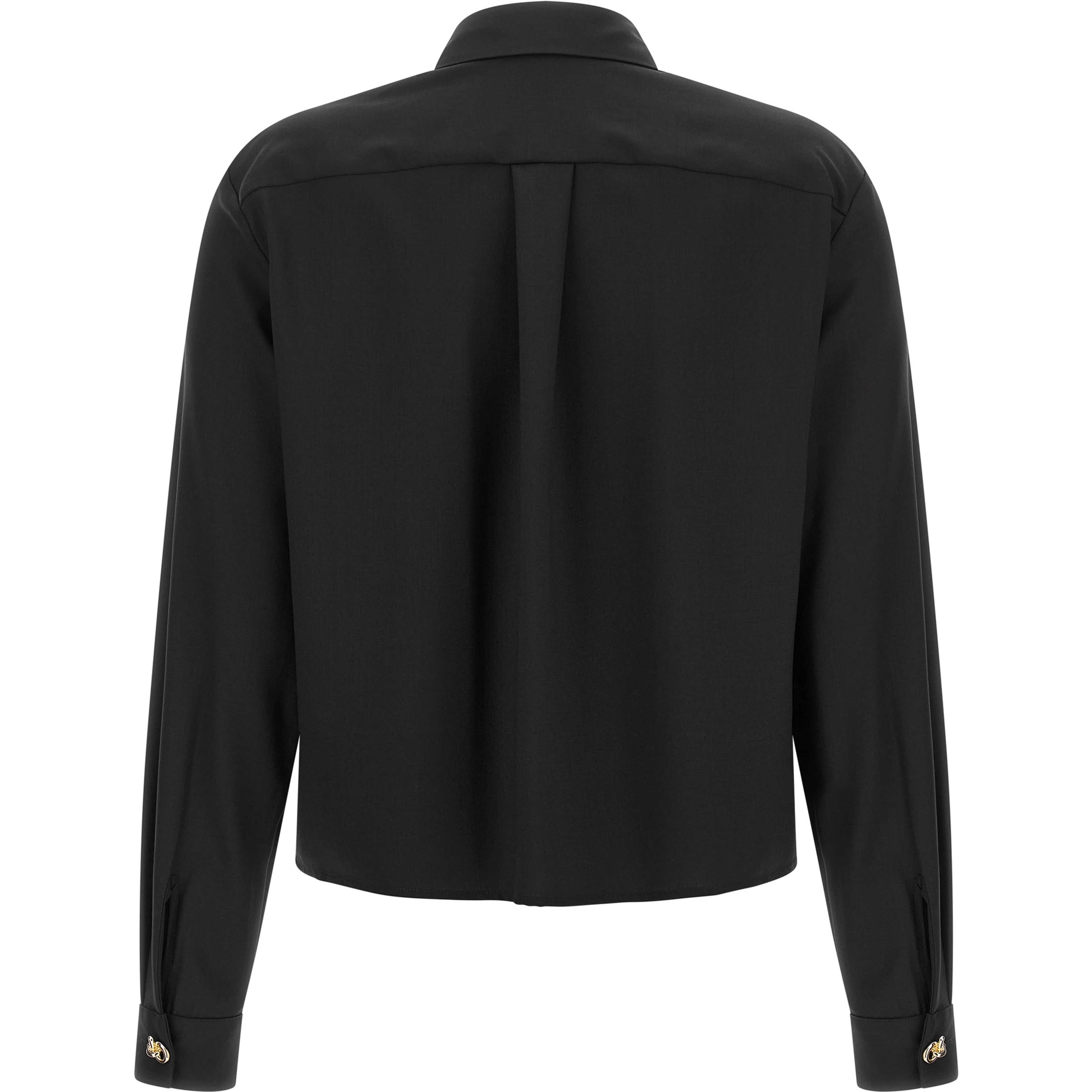 Black Virgin Wool Blouse